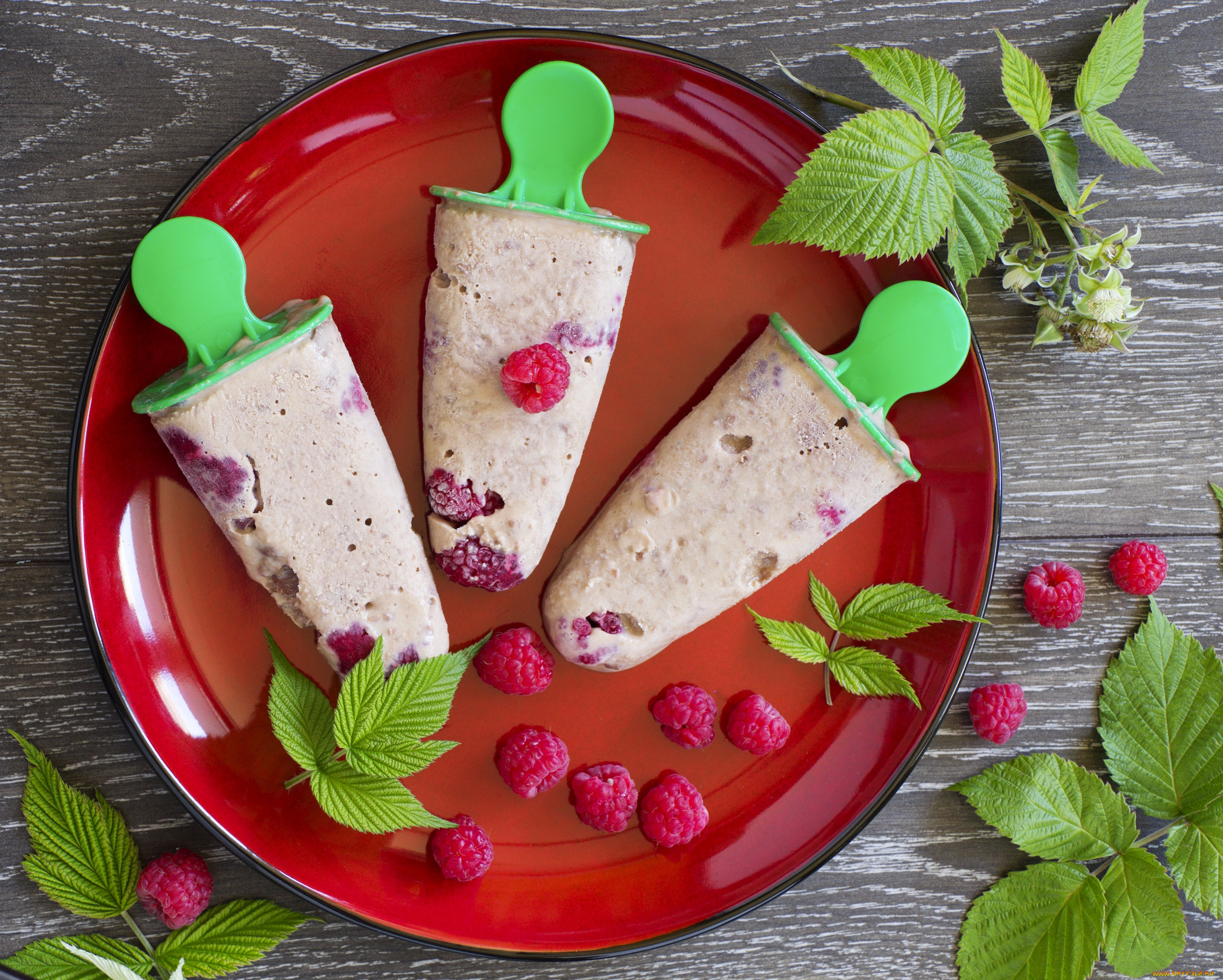 еда, мороженое, , десерты, малина