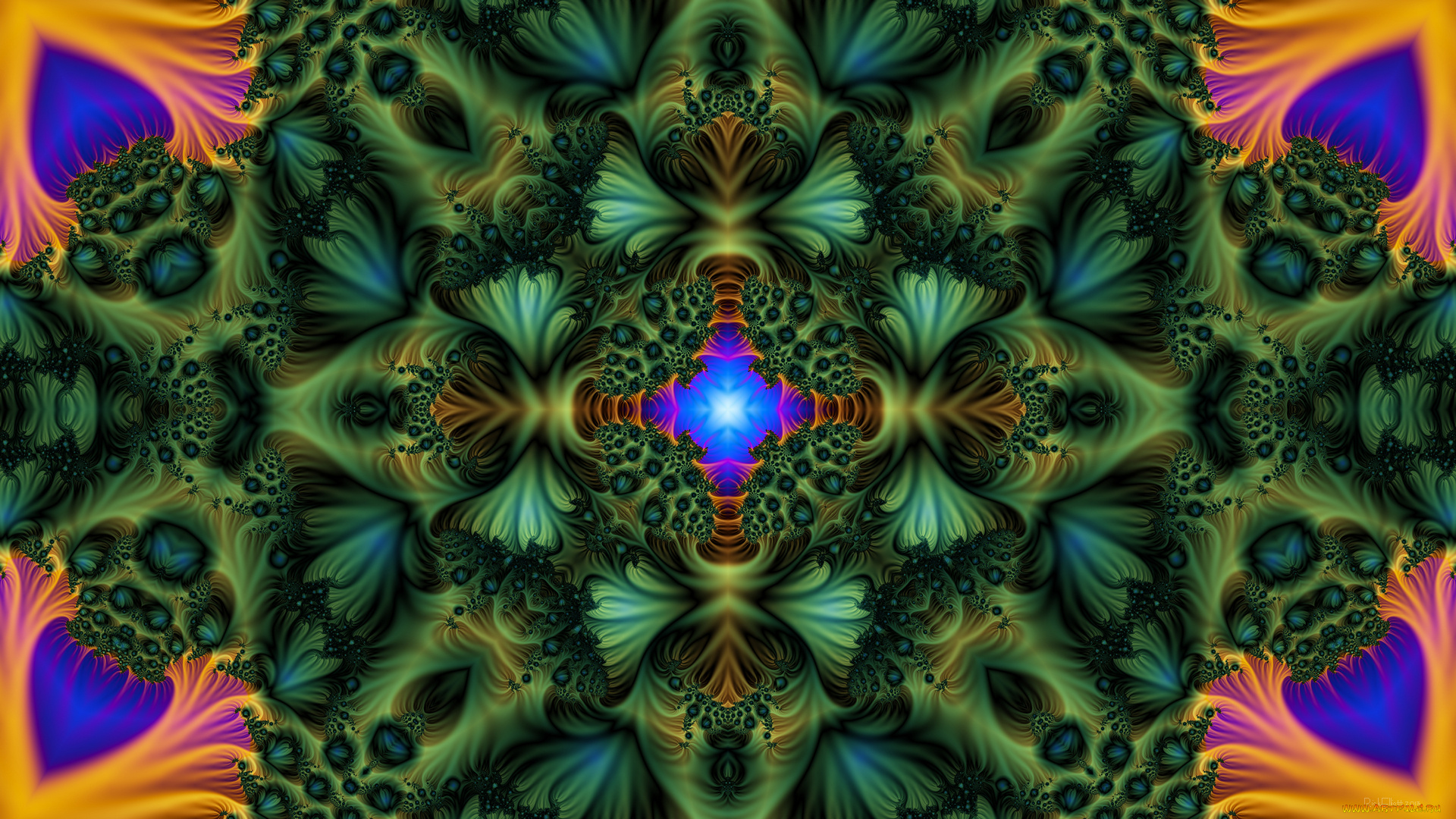 3д, графика, фракталы, , fractal, узор, фон, цвета