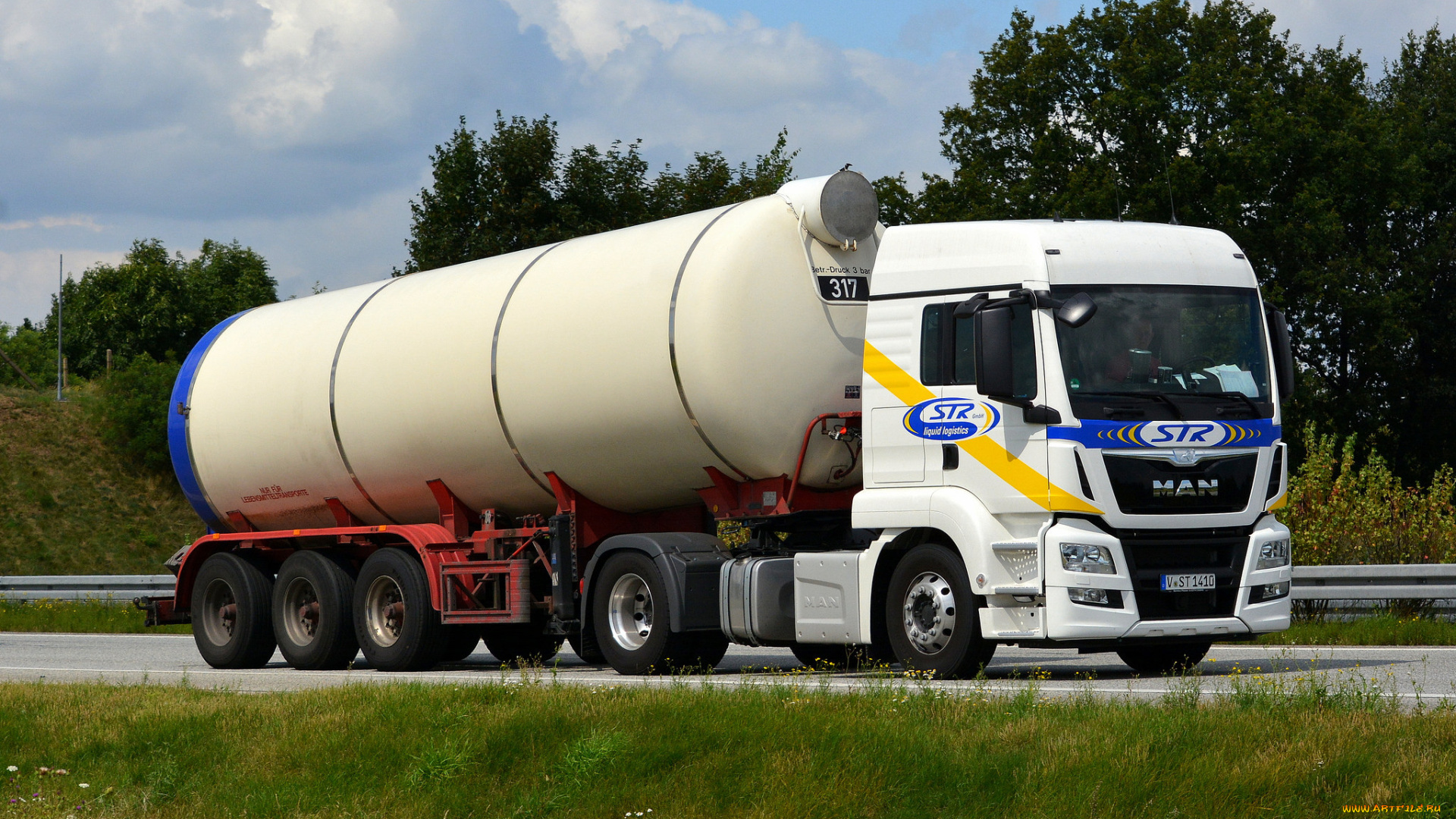 автомобили, man, седельный, грузовик, тяжелый, тягач