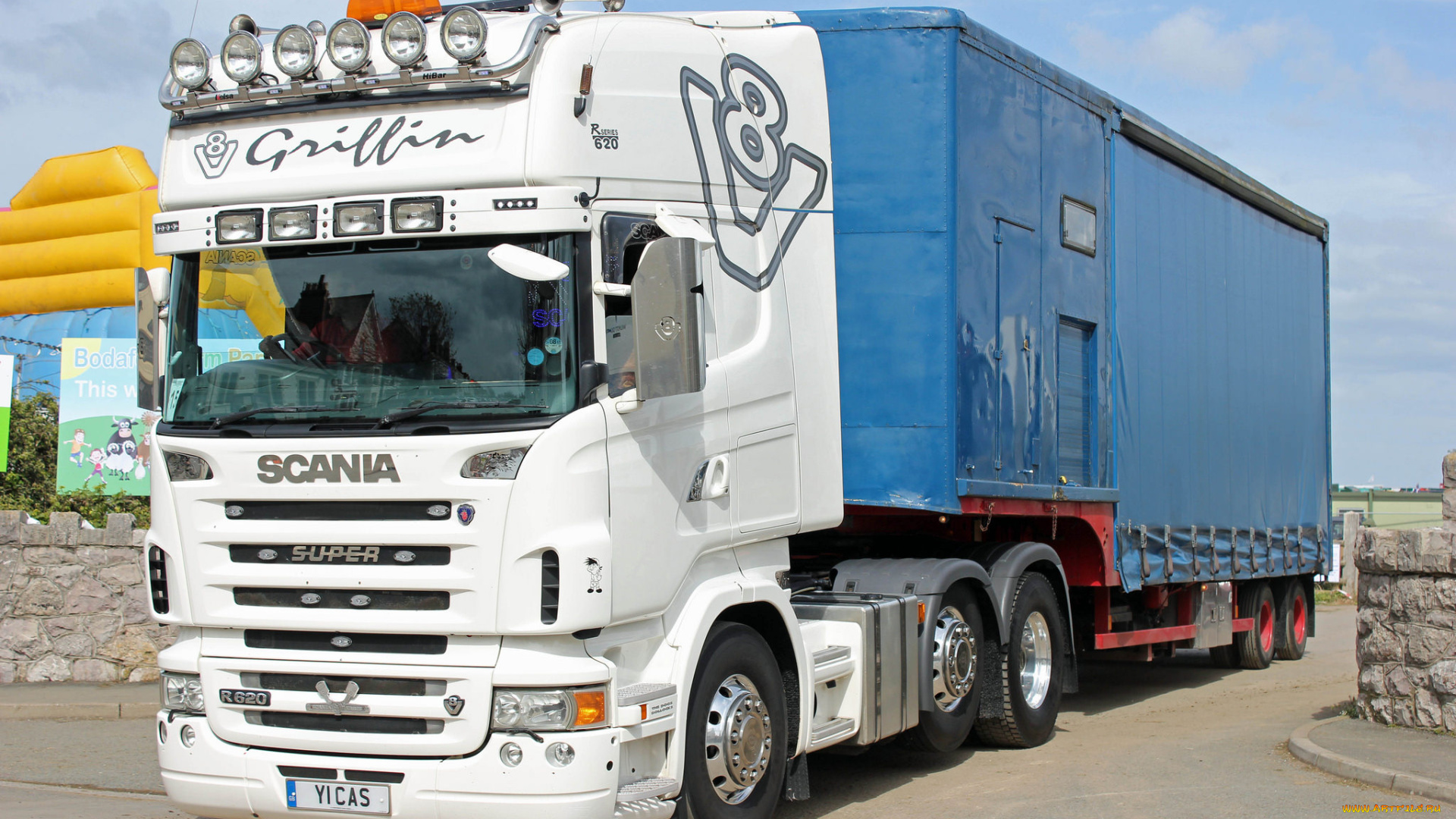 автомобили, scania, тяжелый, грузовик, седельный, тягач