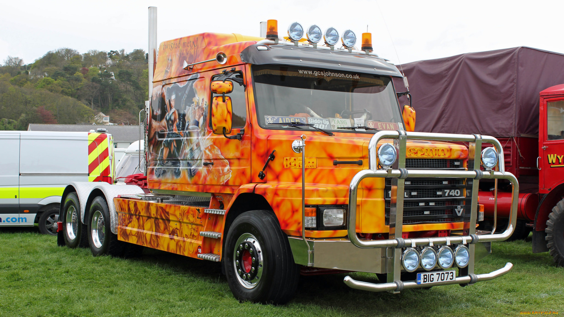 автомобили, scania, тяжелый, грузовик, тягач, седельный