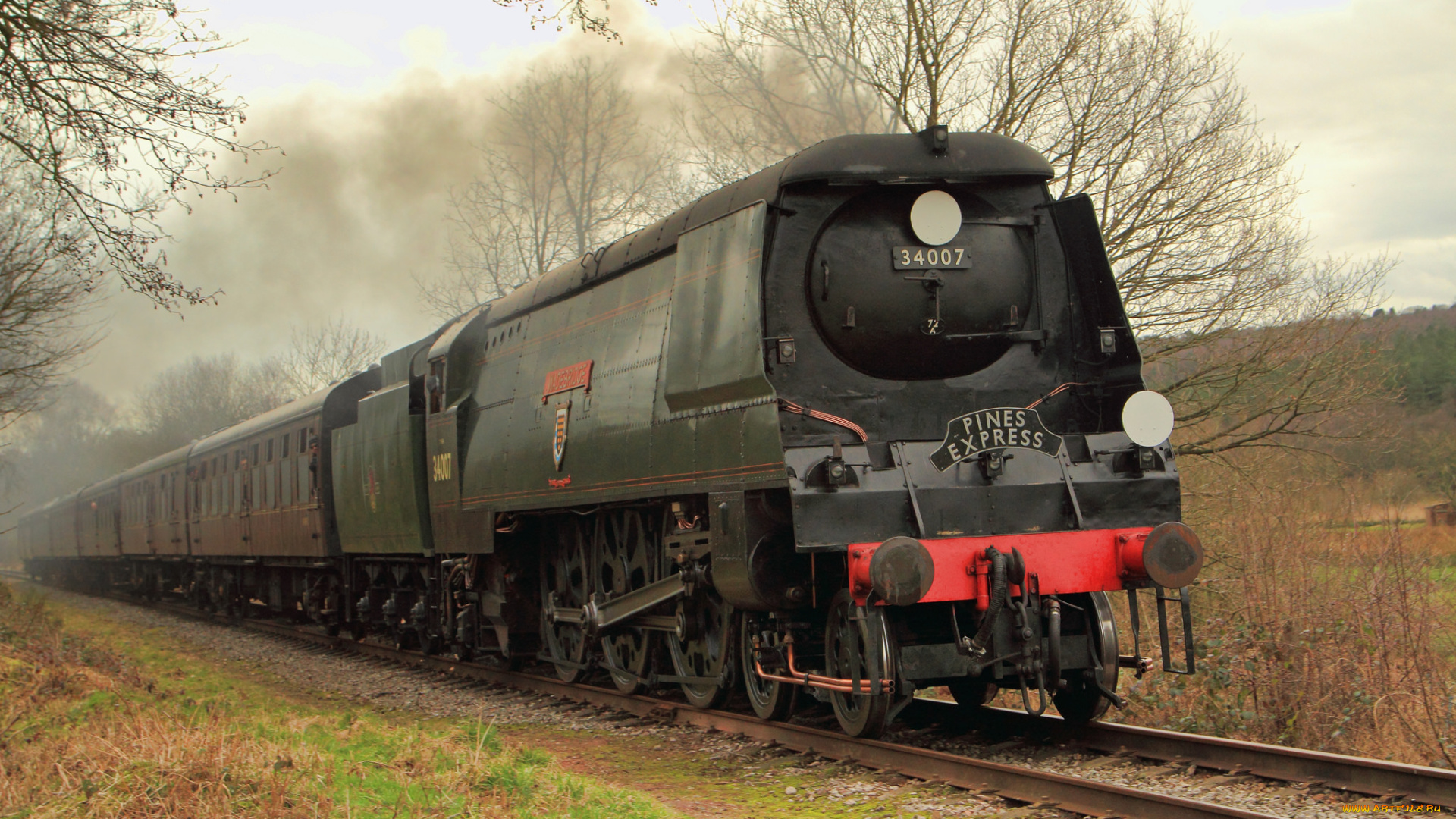 техника, монорельс, паровоз, рельсы, дорога, железная