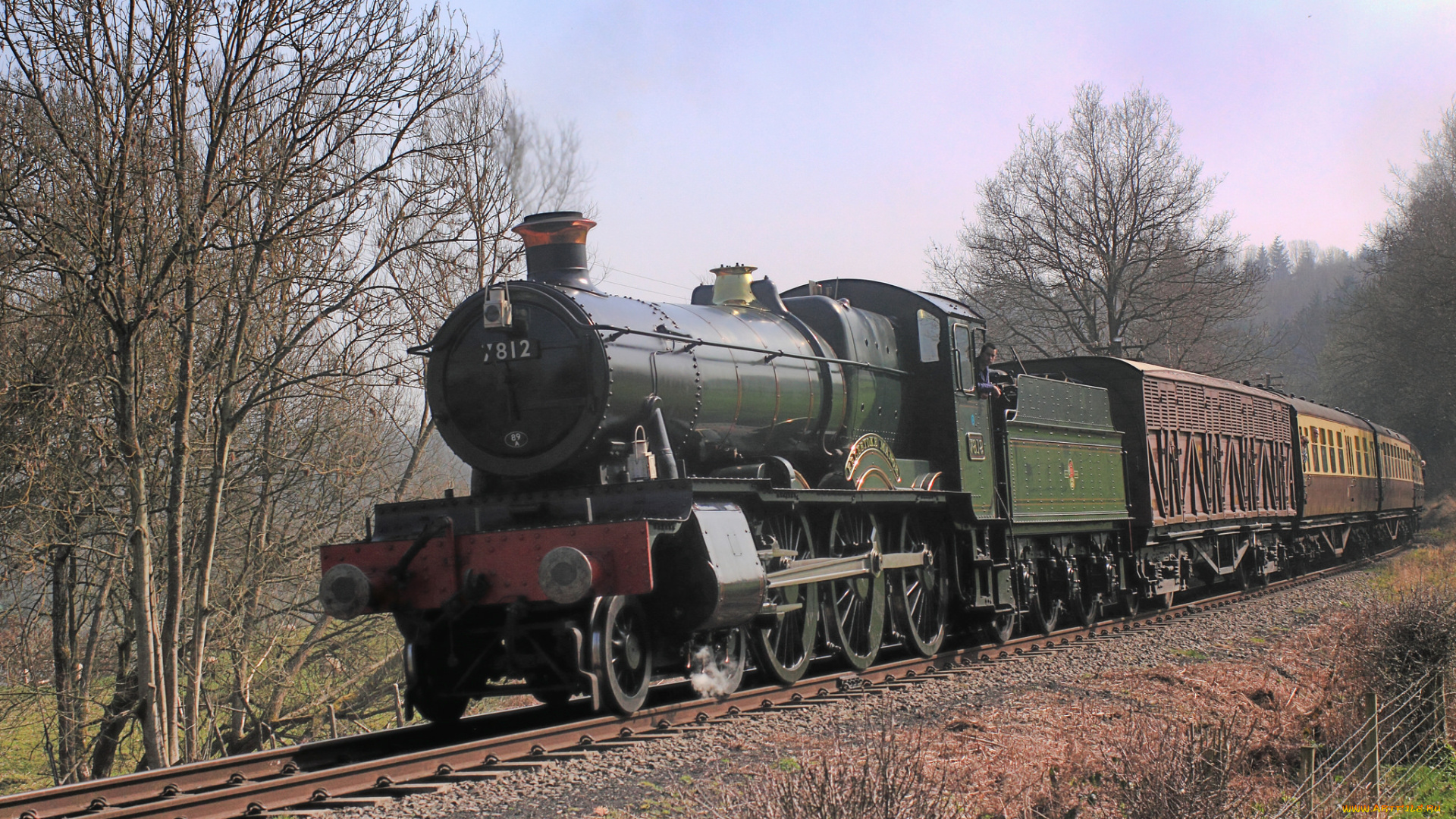 техника, паровозы, железная, паровоз, рельсы, дорога