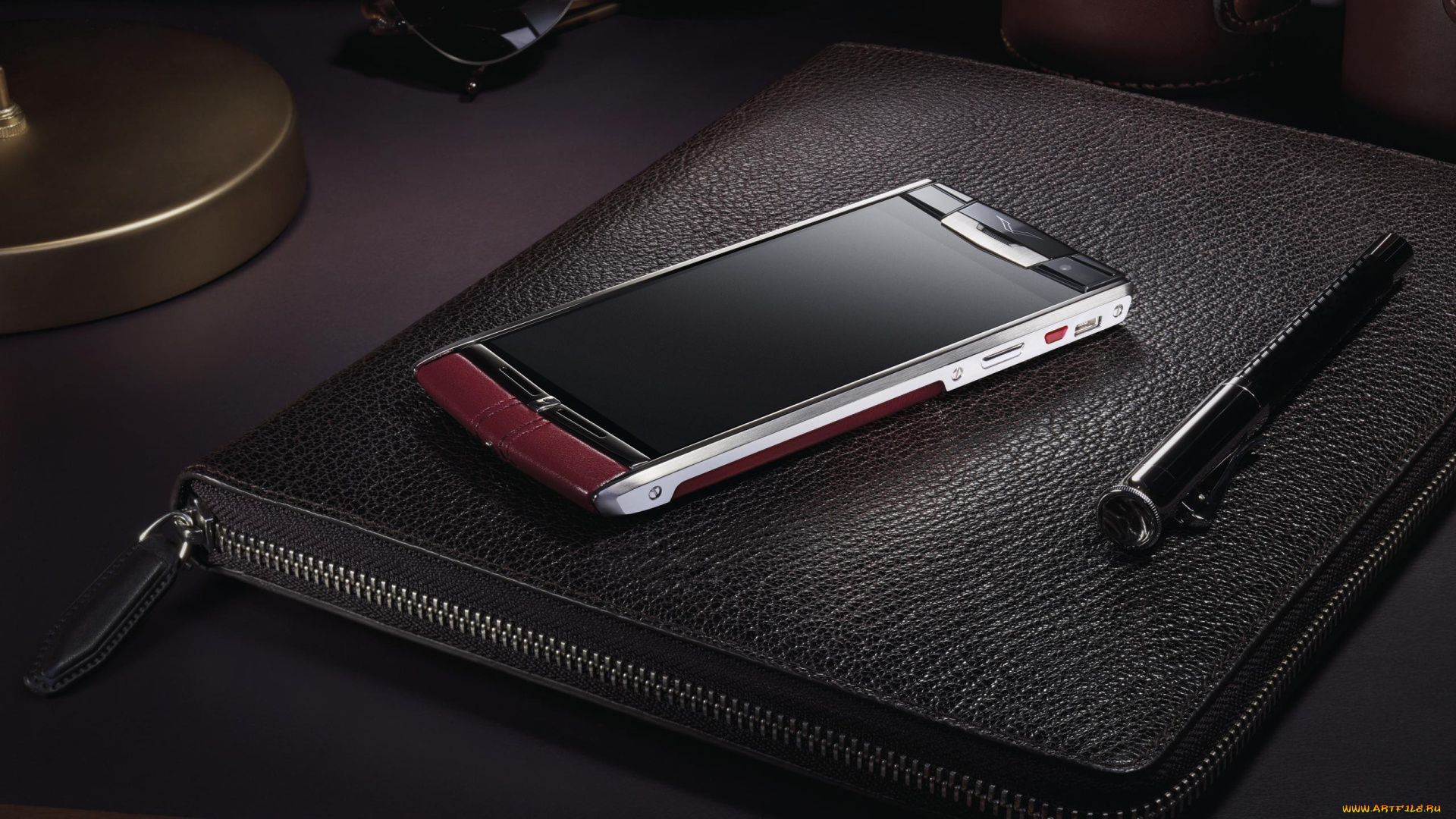 vertu, signature, бренды, -, vertu, signature, смартфон, телефон, верту, очки, стол, папка, ручка