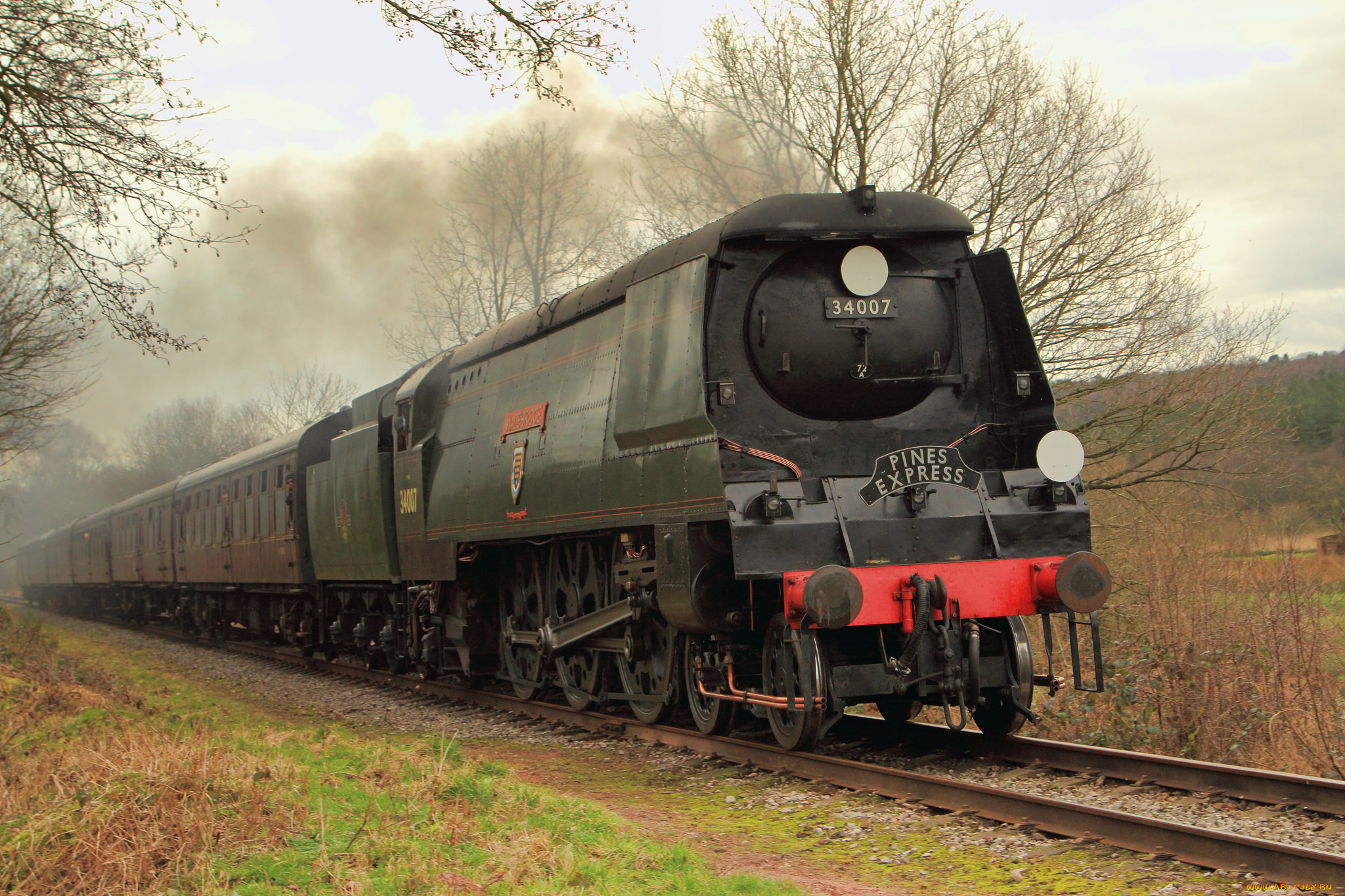 техника, монорельс, паровоз, рельсы, дорога, железная