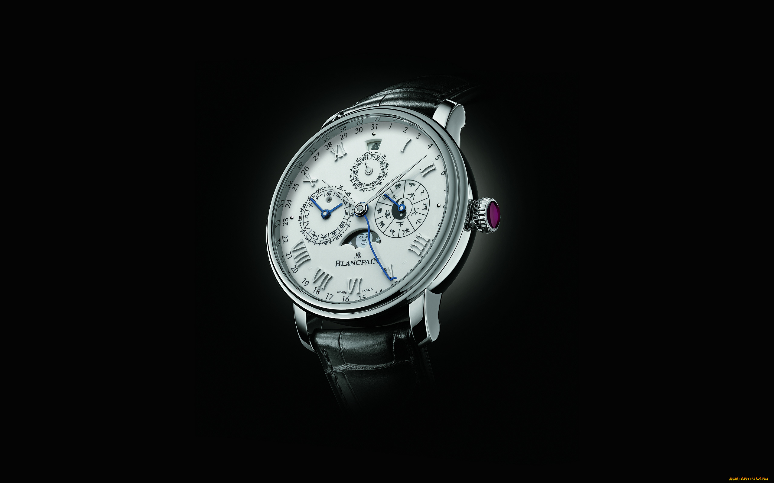 бренды, blancpain, часы, наручные, серебро