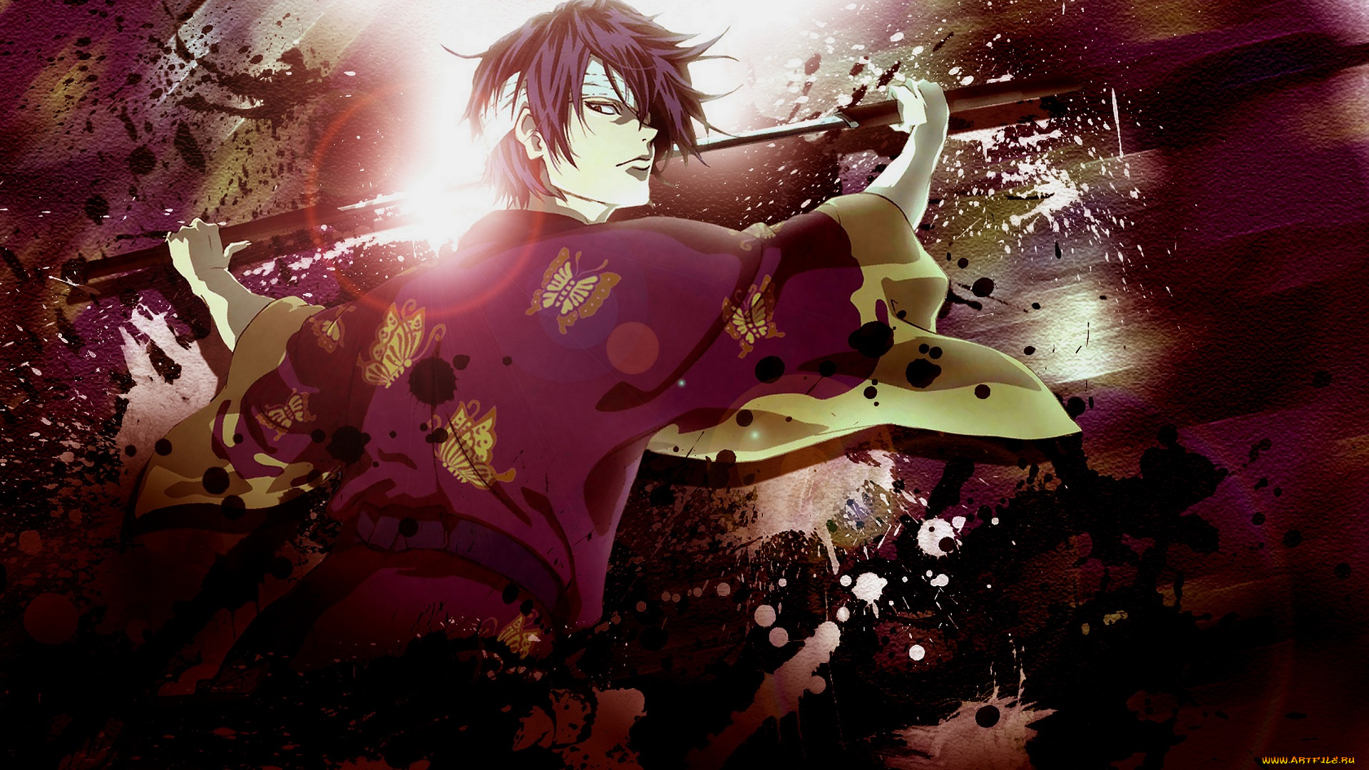 аниме, gintama, парень