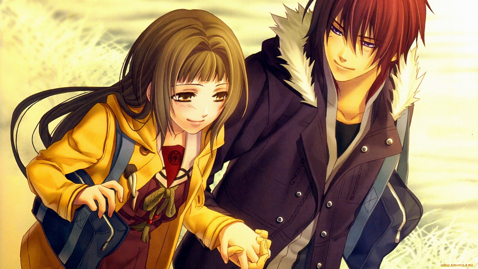 аниме, hiiro, no, kakera, пара