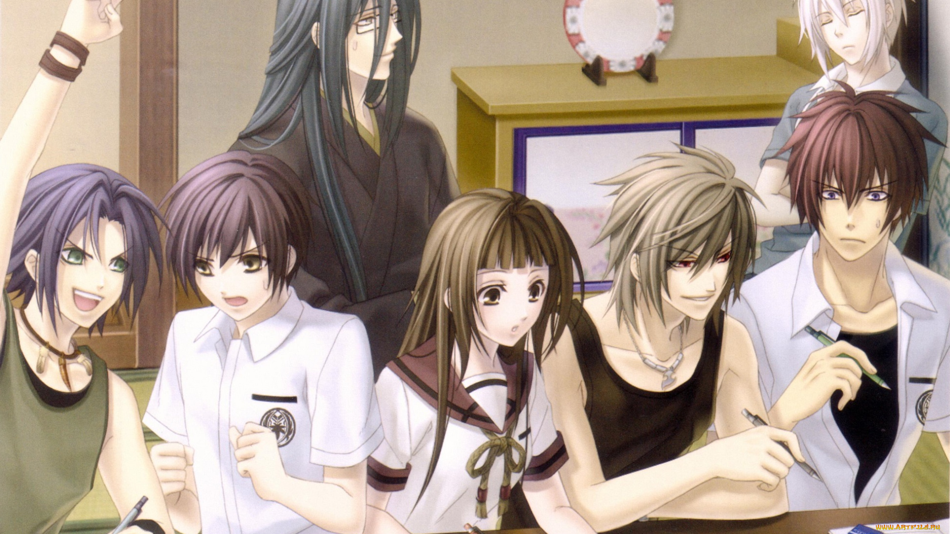 аниме, hiiro, no, kakera, парни