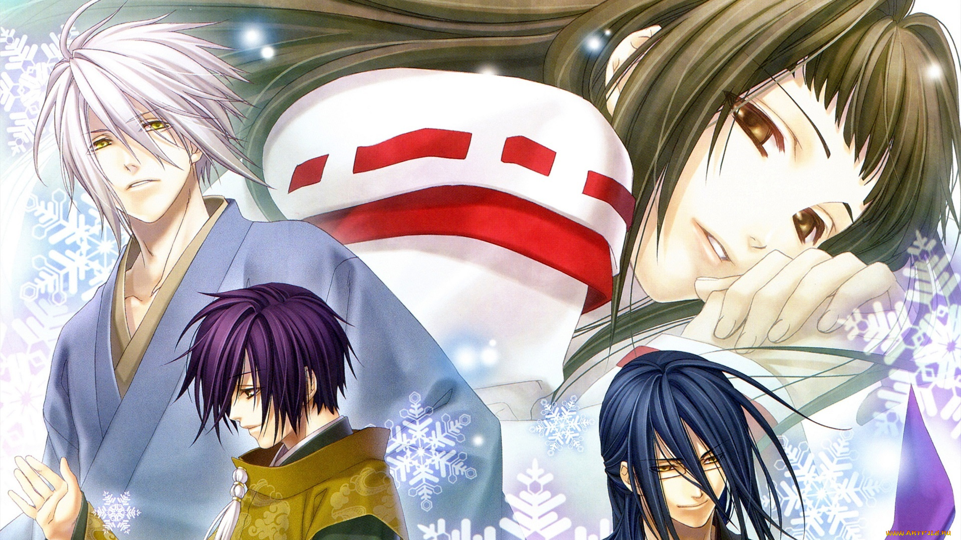 аниме, hiiro, no, kakera, парни, девушка