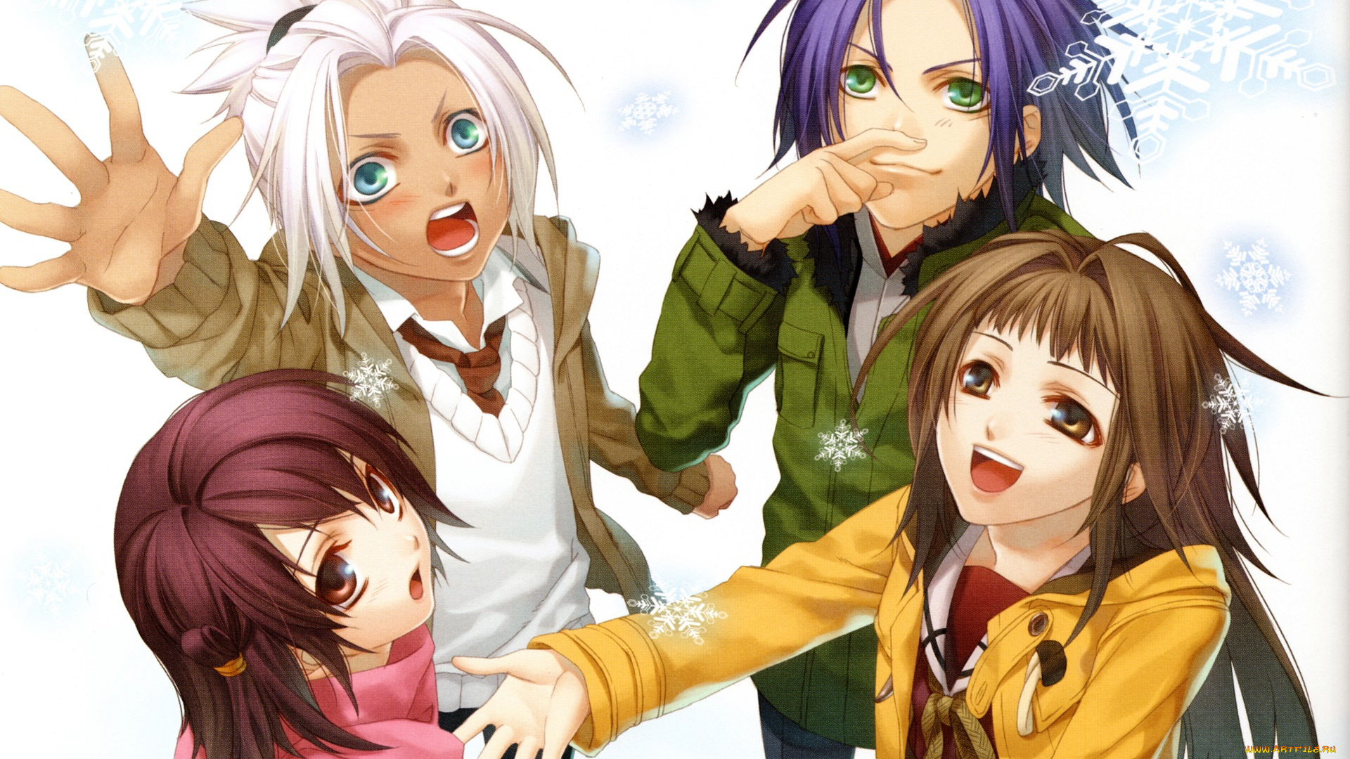 аниме, hiiro, no, kakera, парни, девушки