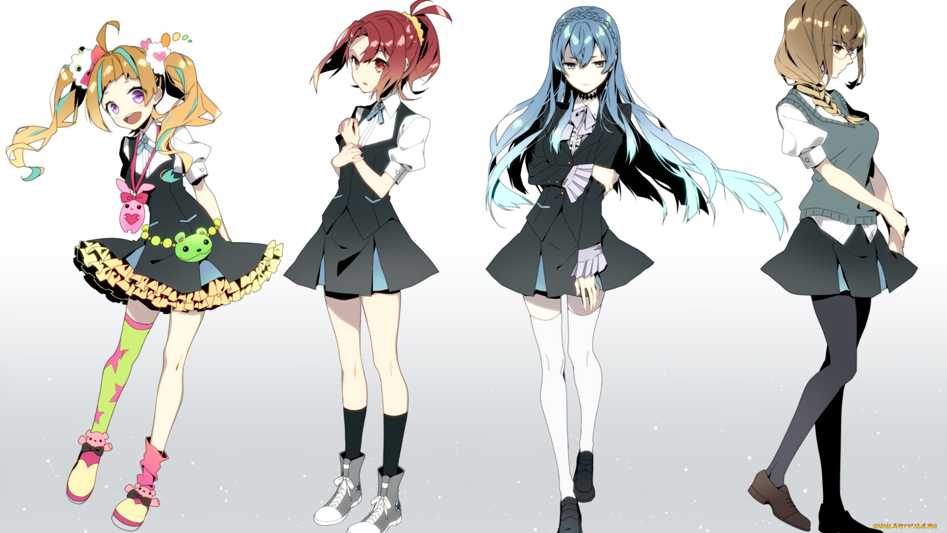 аниме, kiznaiver, девушки