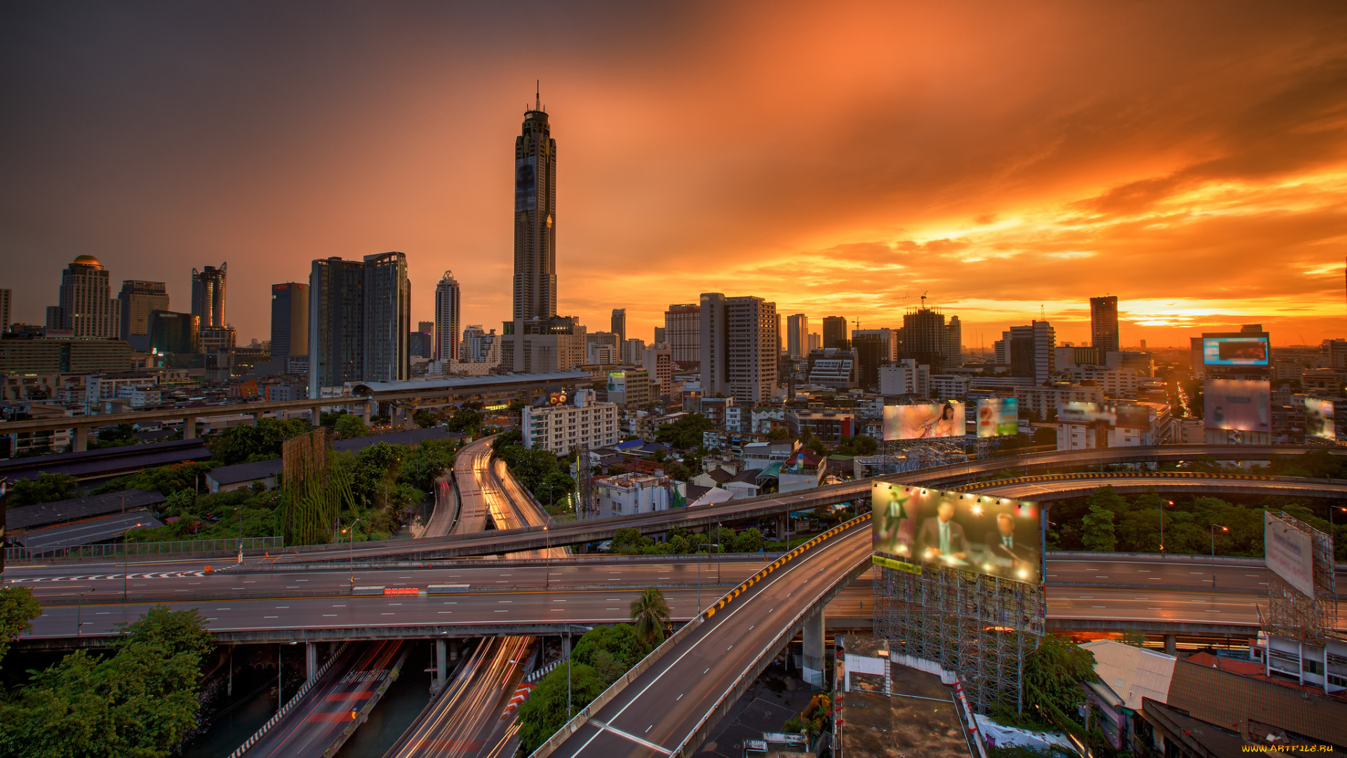 bangkok, city, города, бангкок, , таиланд, деловой, центр