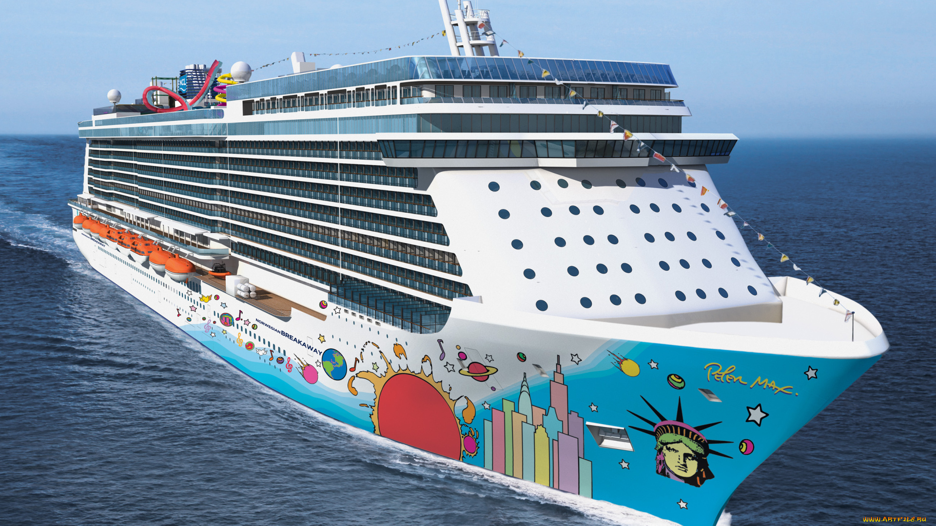 лайнер, корабли, лайнеры, круиз