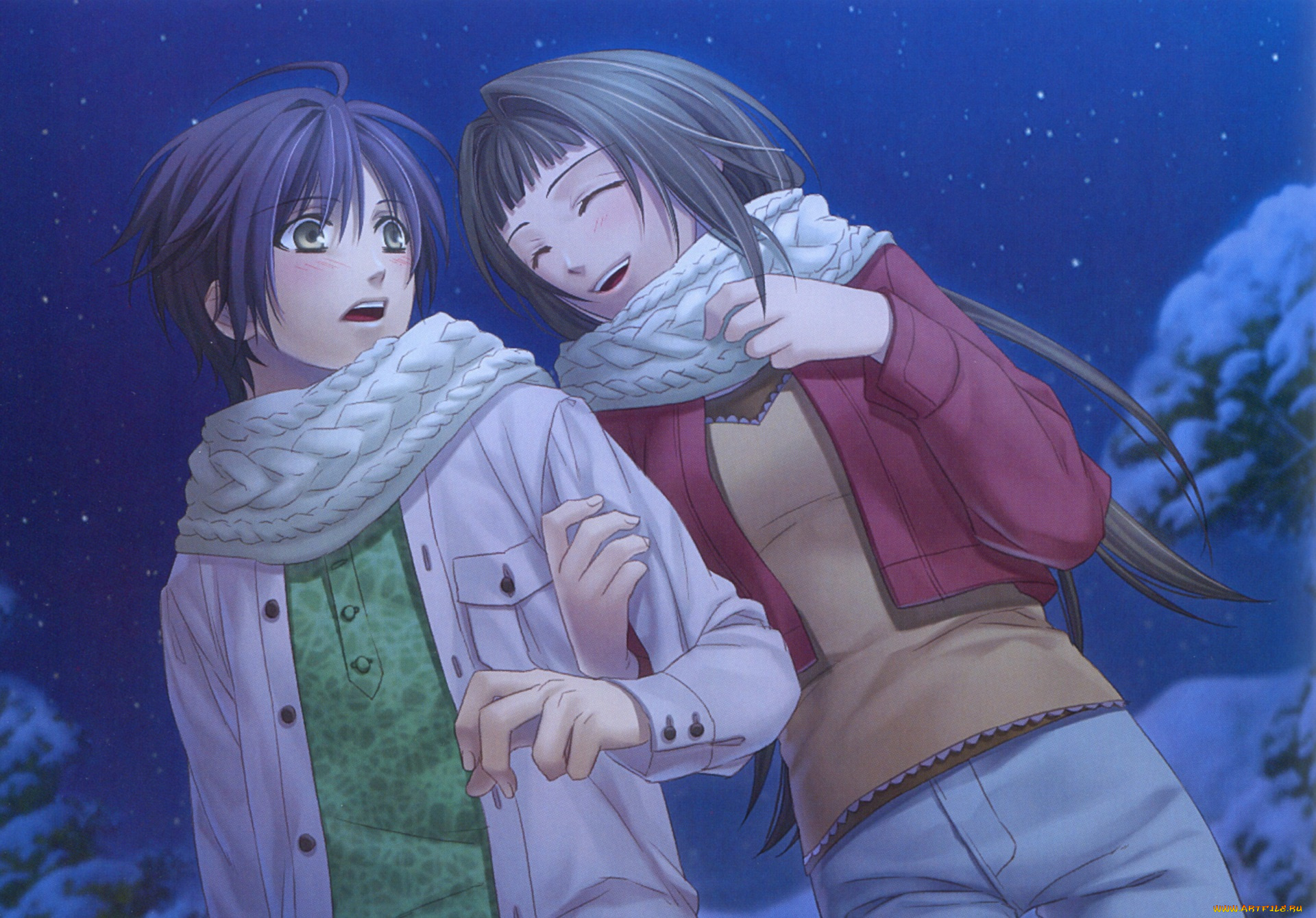 аниме, hiiro, no, kakera, пара