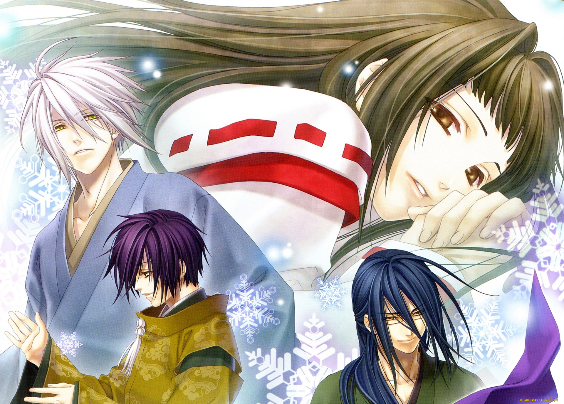 аниме, hiiro, no, kakera, парни, девушка