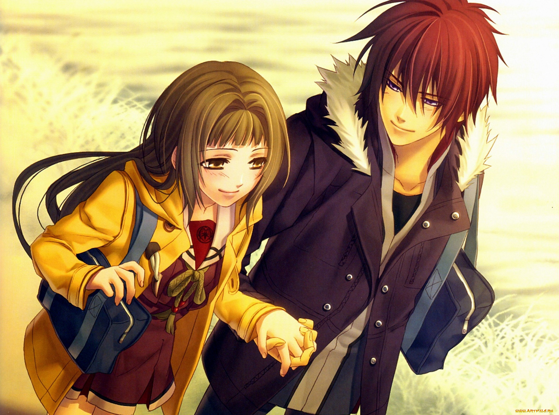 аниме, hiiro, no, kakera, пара