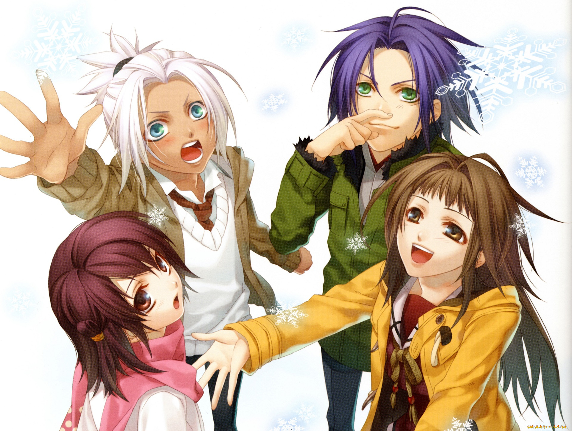 аниме, hiiro, no, kakera, парни, девушки