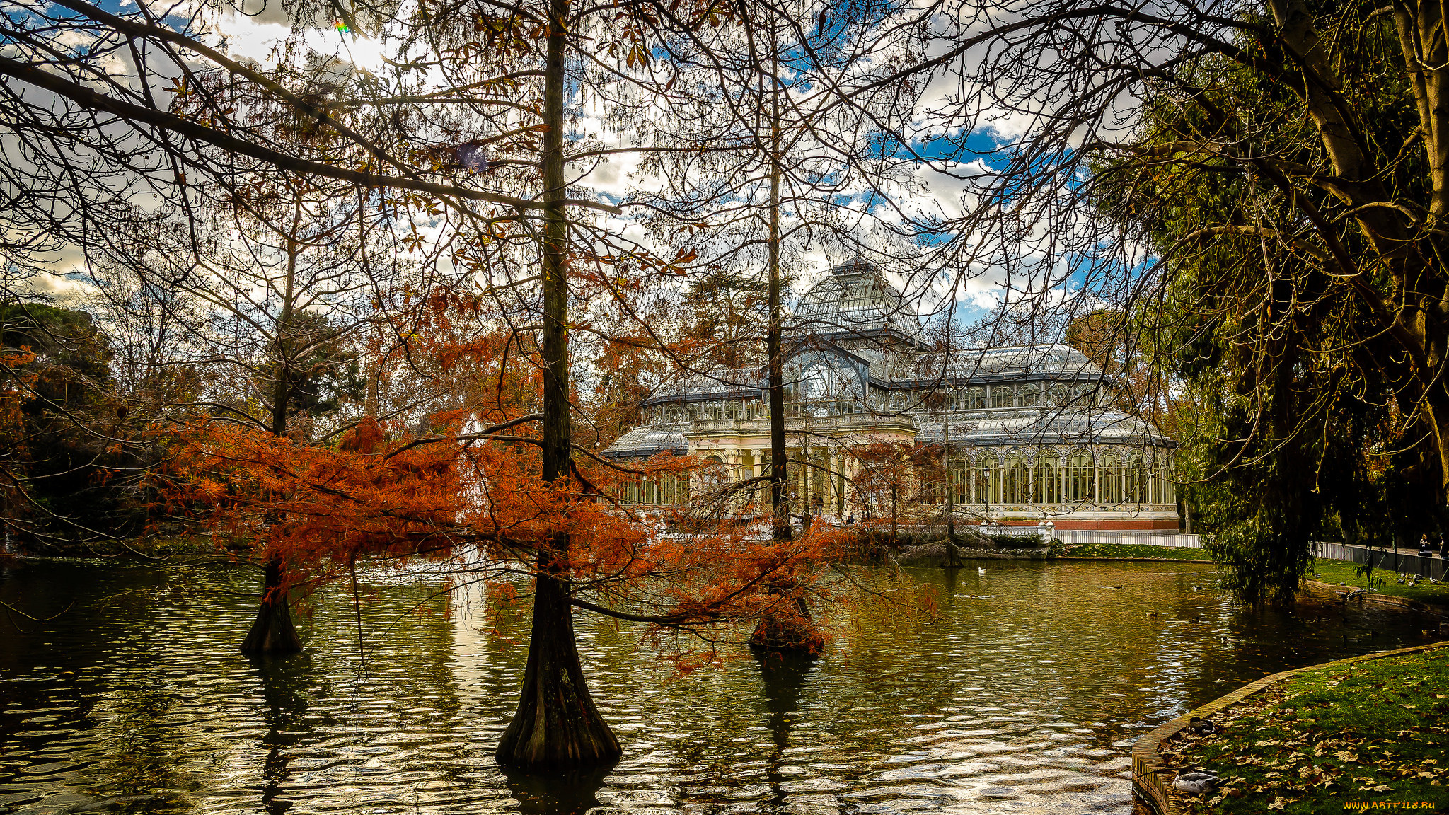 palacio, de, cristal, , retiro, , madrid, города, мадрид, , испания, парк, дворец