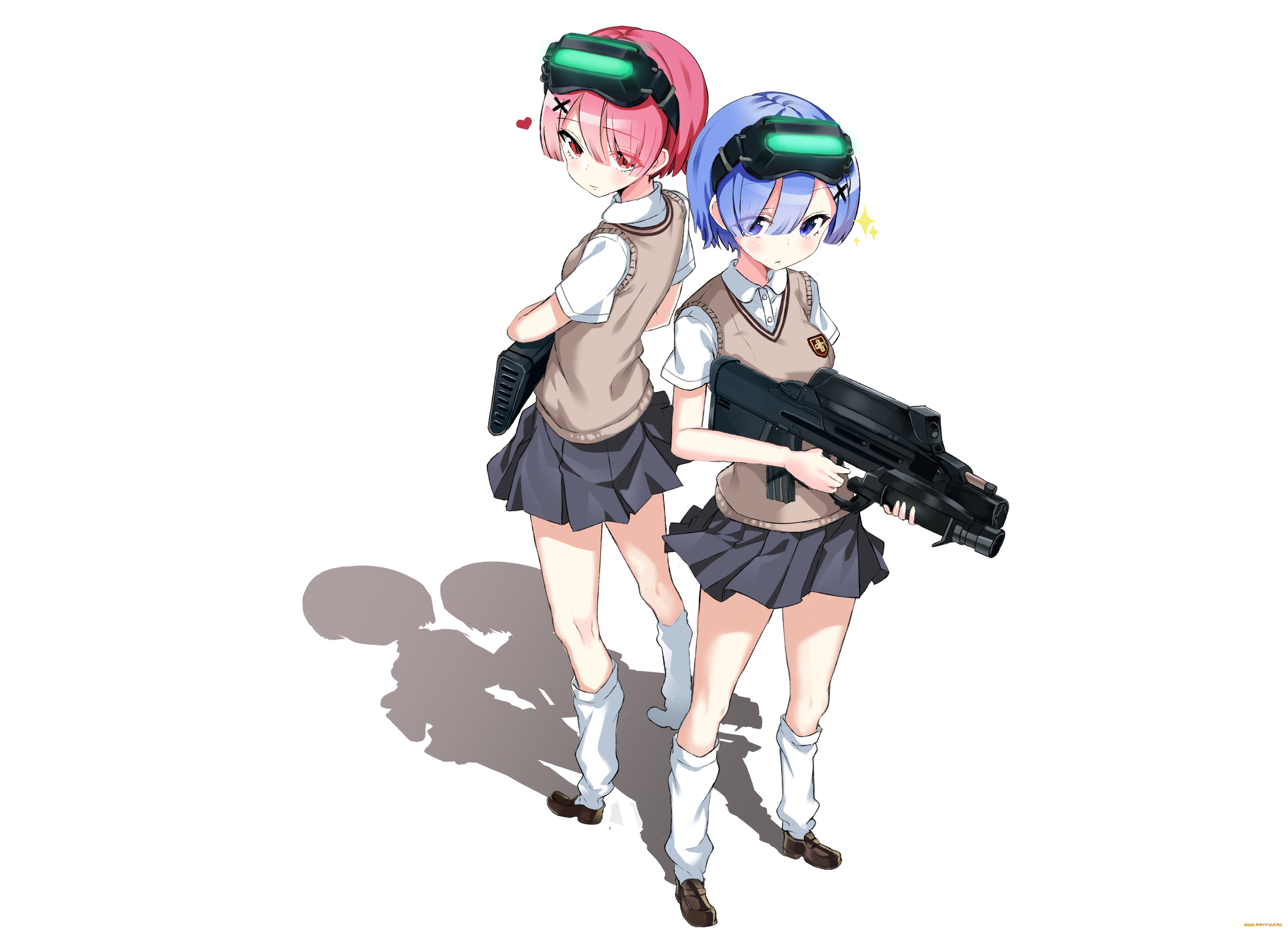 аниме, re, , zero, kara, hajimeru, isekai, seikatsu, девушки