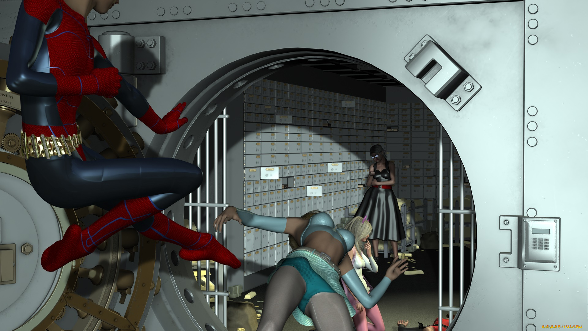 3д, графика, фантазия, , fantasy, взгляд, девушки, фон