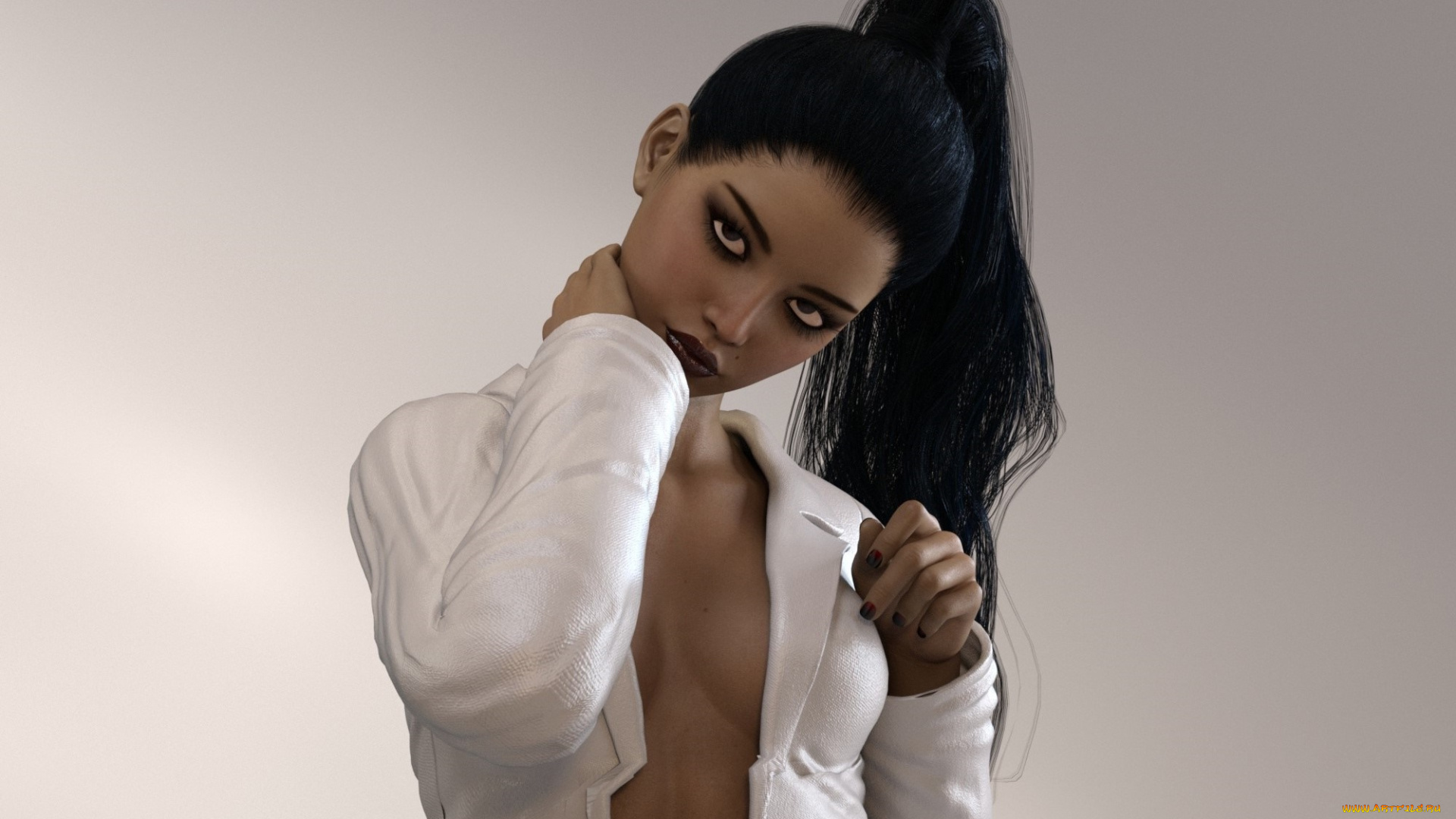 3д, графика, люди, , people, девушка, фон, взгляд