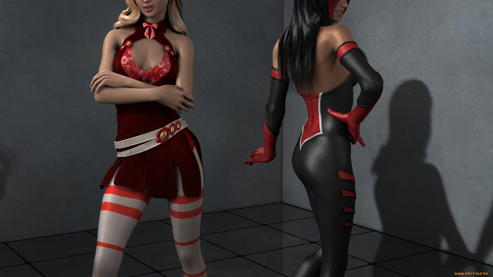 3д, графика, люди, , people, взгляд, девушки, фон