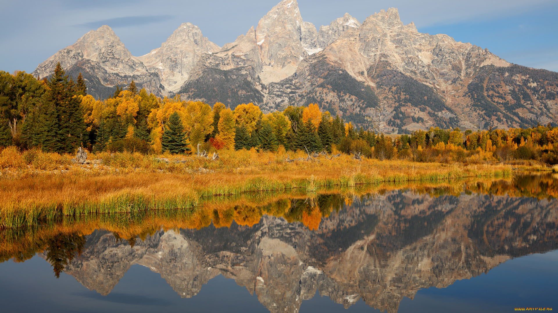 природа, реки, озера, горы, деревья, река