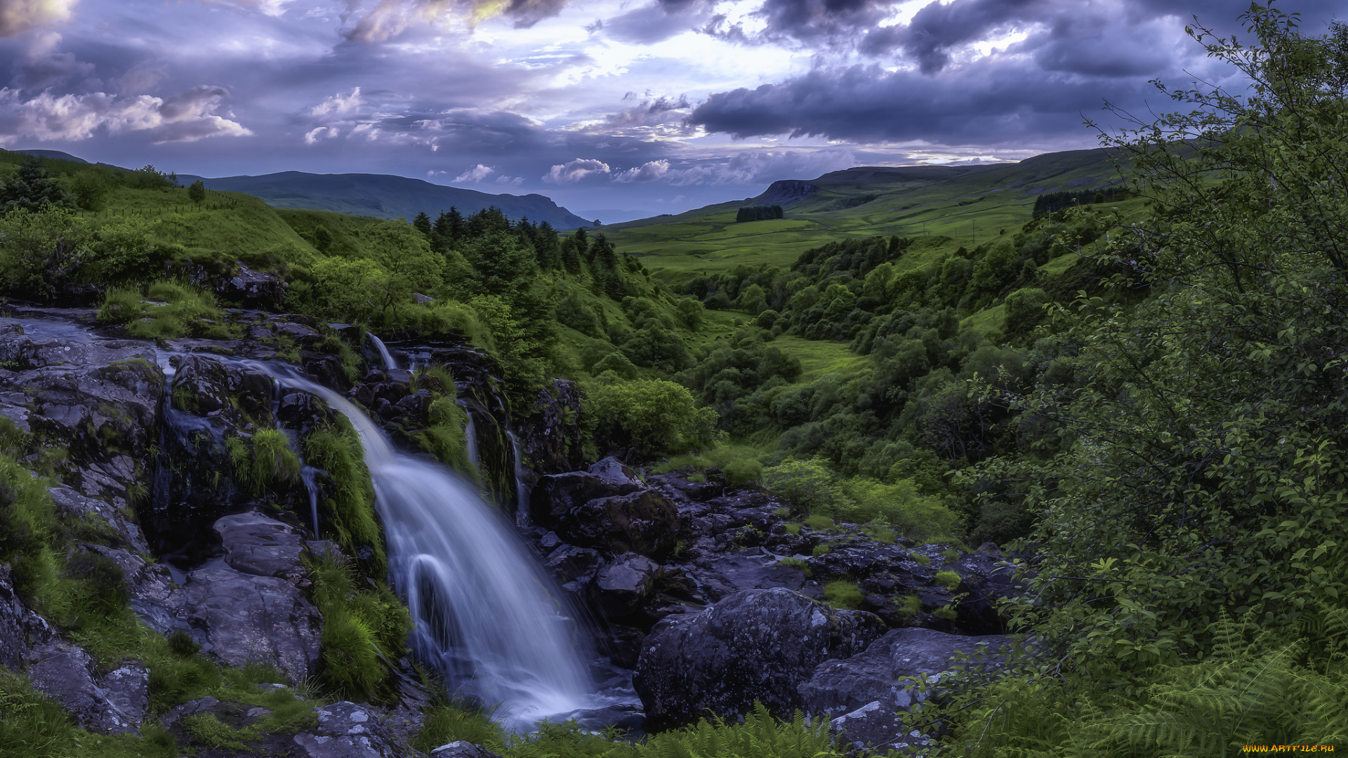 природа, водопады, водопад, камни, поток, река, вода, waterfall, rocks, stream, river, water
