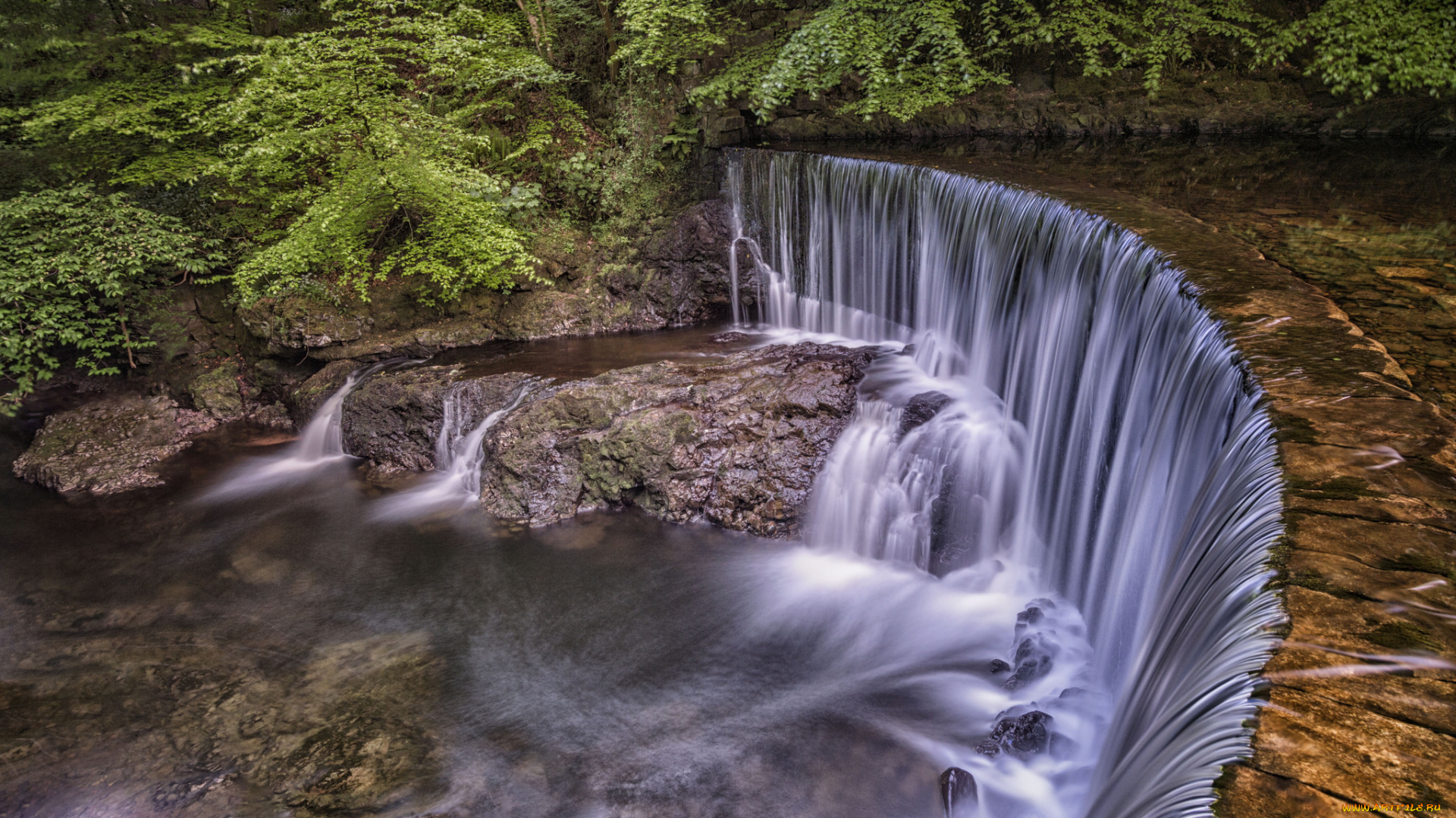 природа, водопады, водопад, камни, поток, река, вода, waterfall, rocks, stream, river, water
