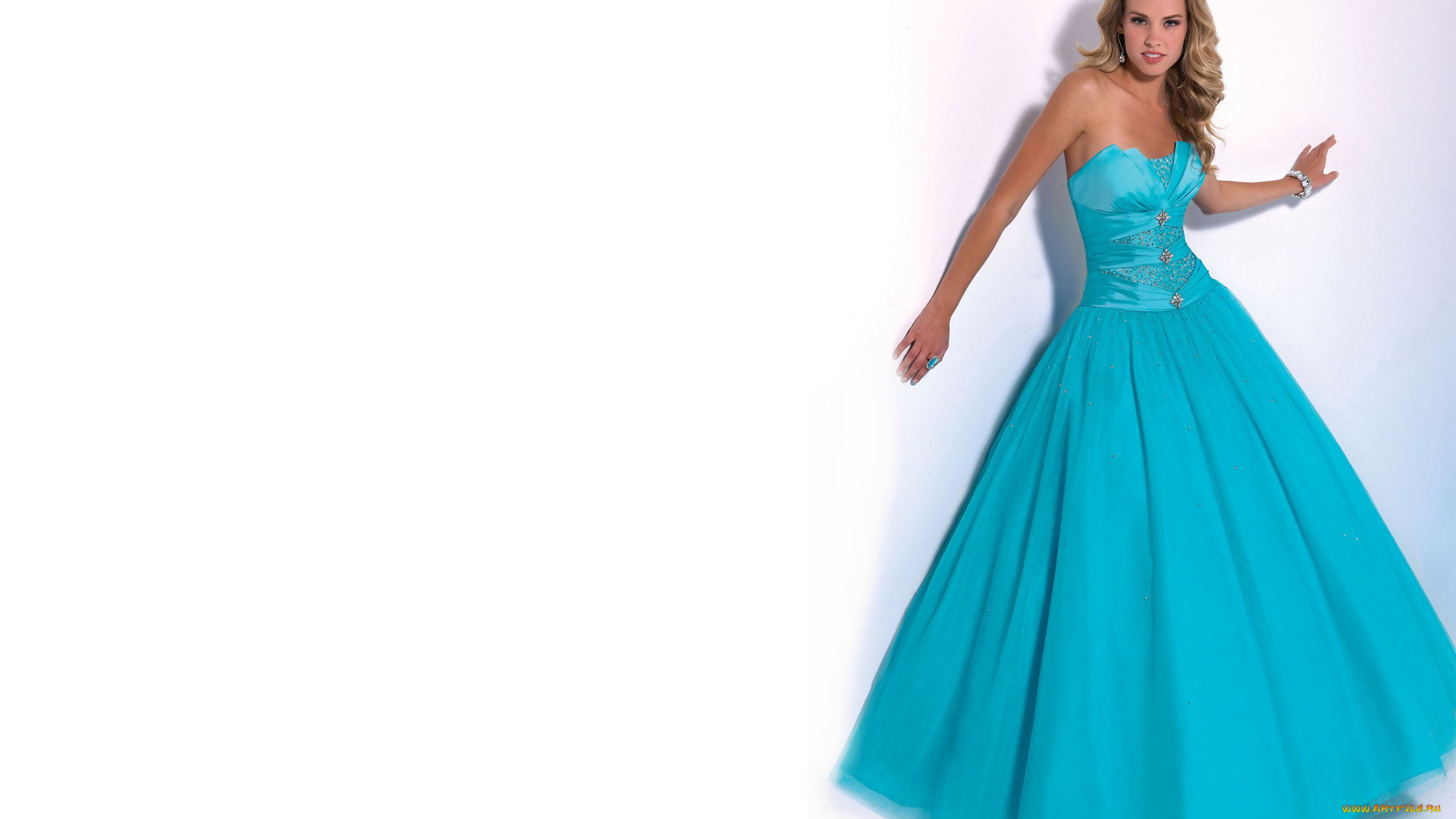 девушки, -unsort, , блондинки, , светловолосые, браслет, улыбка, платье, блондинка