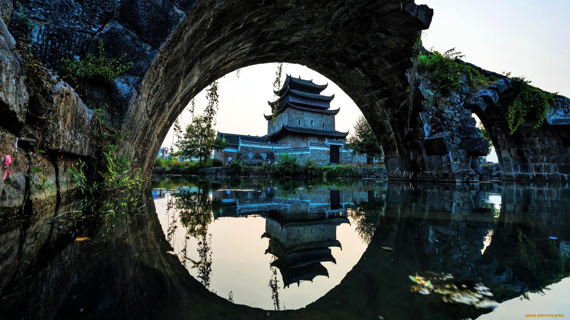 города, -, дворцы, , замки, , крепости, мост, река