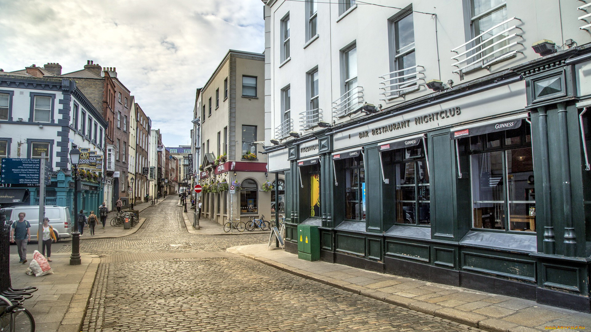 города, дублин, , ирландия, улица