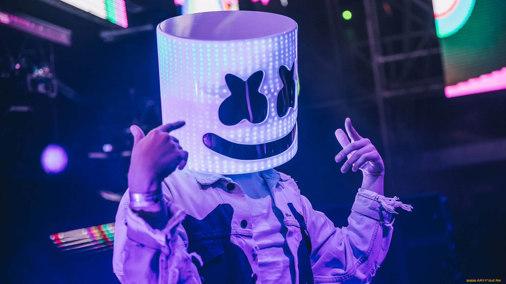 музыка, -временный, маска, диджей