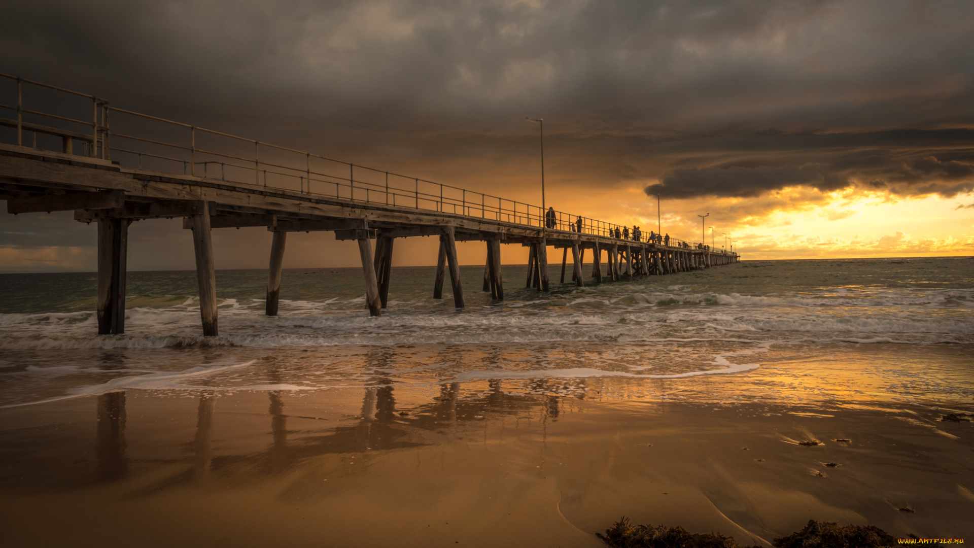 природа, побережье, простор