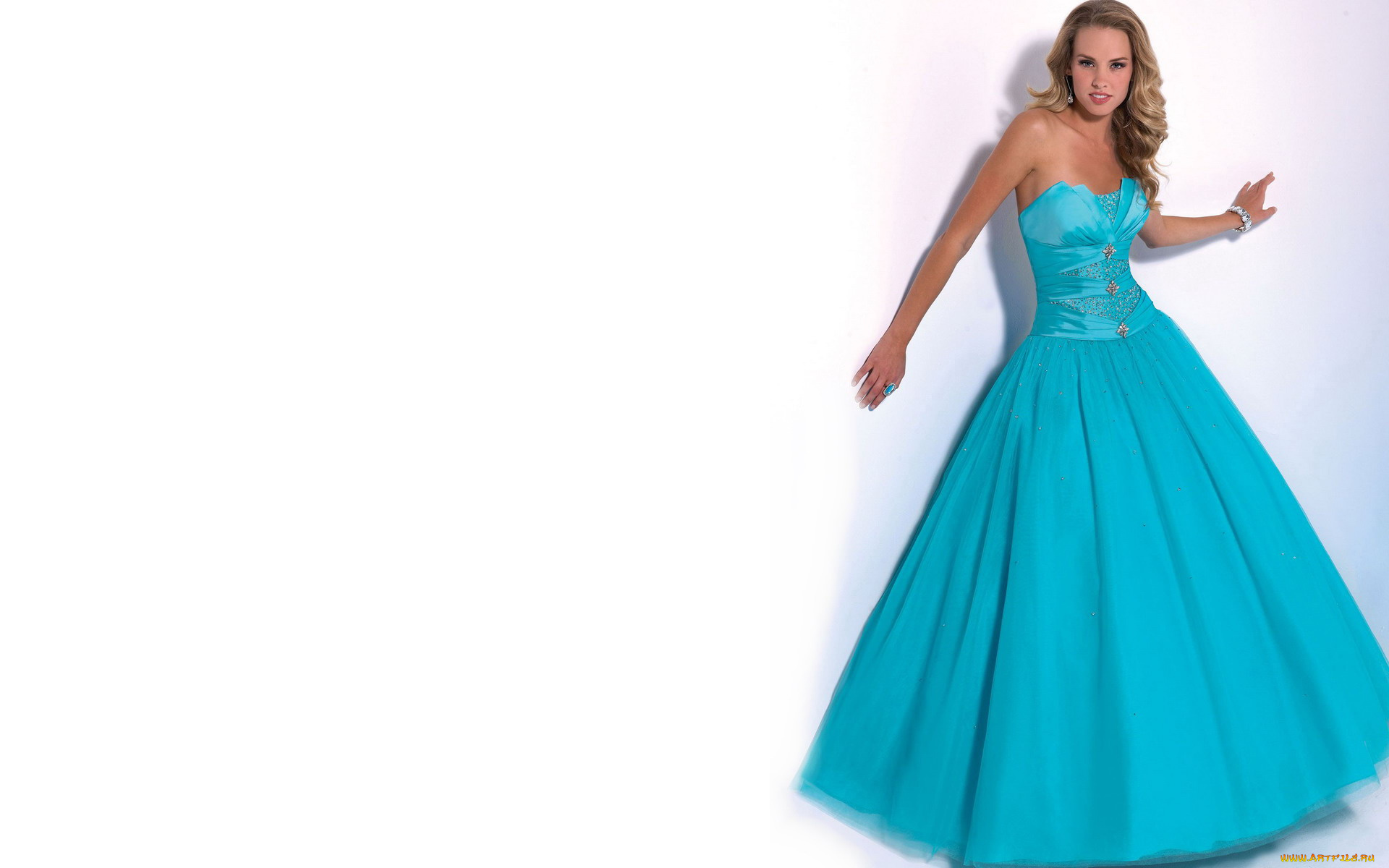 девушки, -unsort, , блондинки, , светловолосые, браслет, улыбка, платье, блондинка