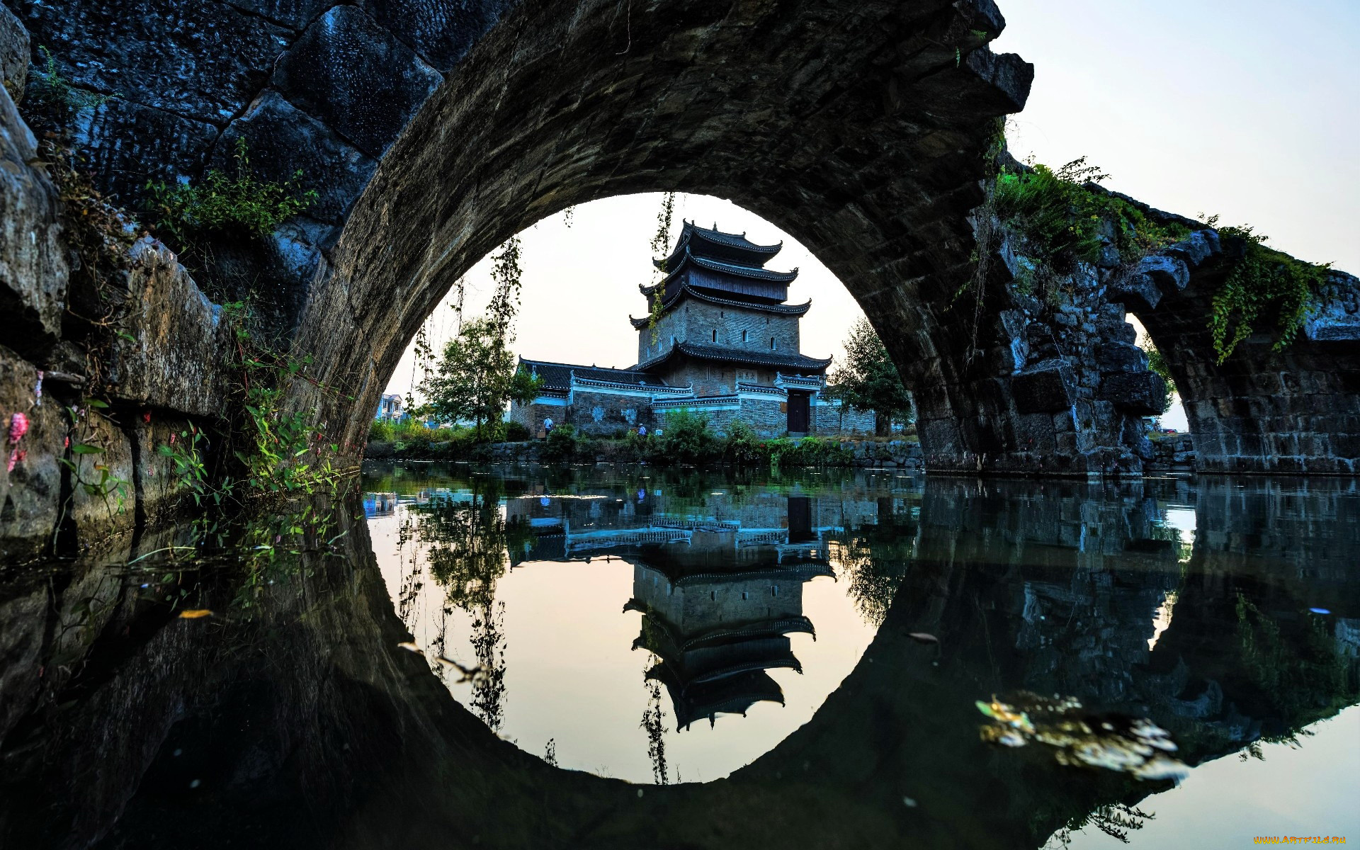 города, -, дворцы, , замки, , крепости, мост, река