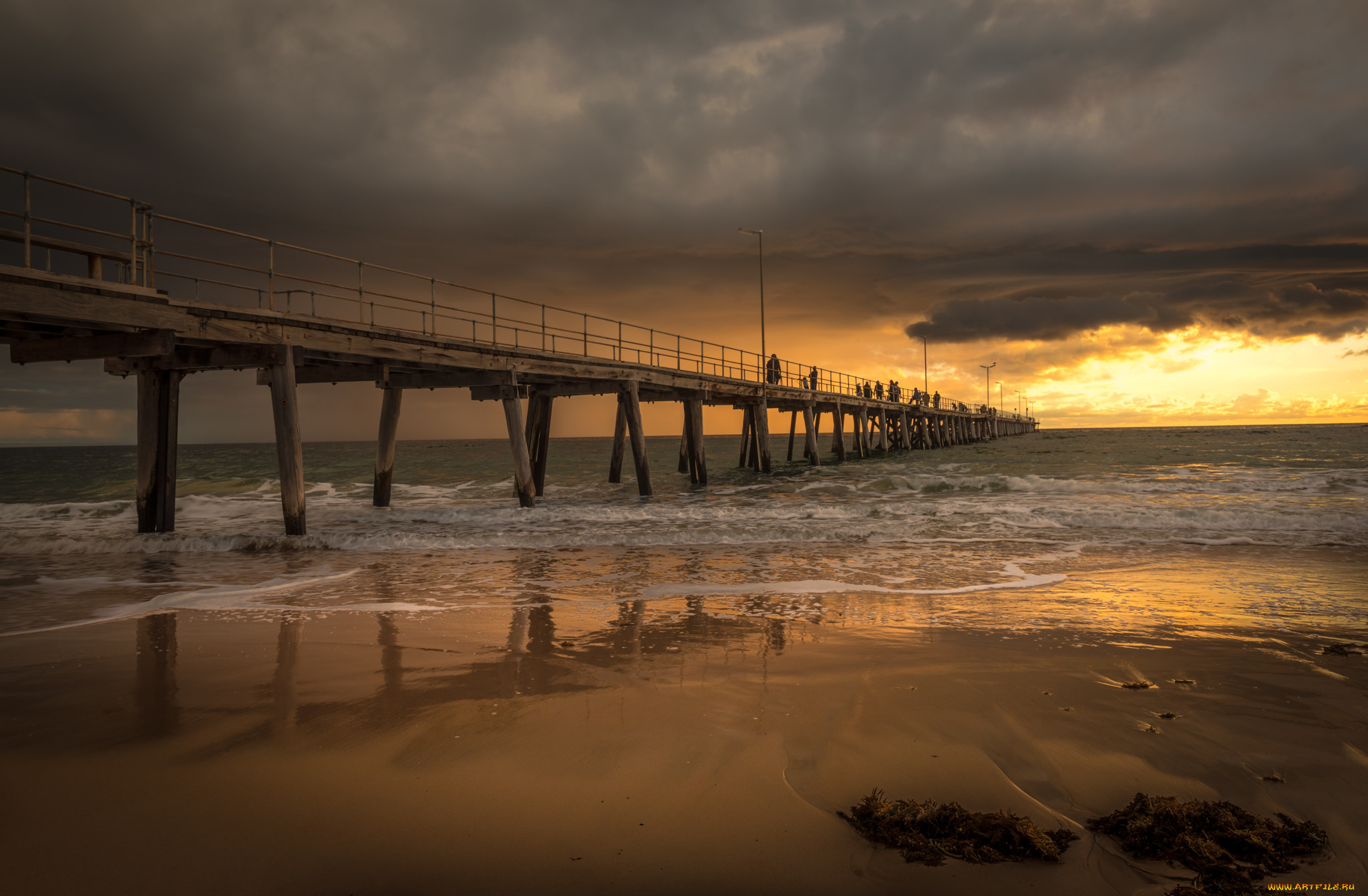 природа, побережье, простор