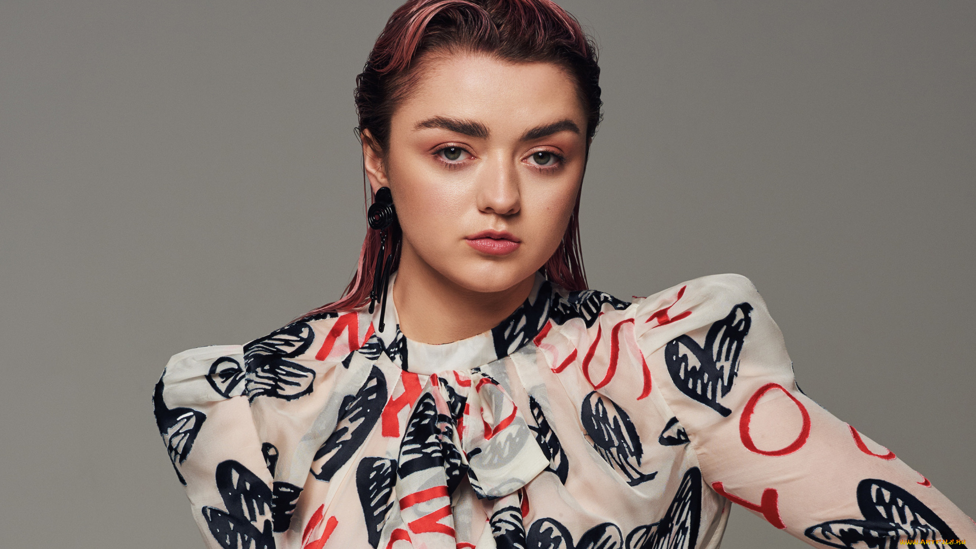 девушки, maisie, williams, актриса, блузка
