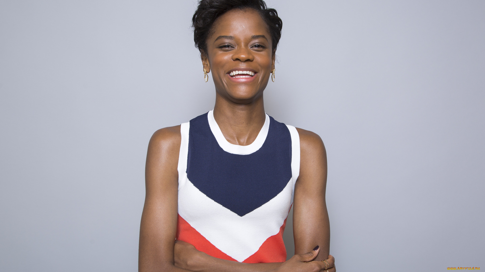 letitia, wright, девушки, -, темнокожие, letitia, wright, смех, платье