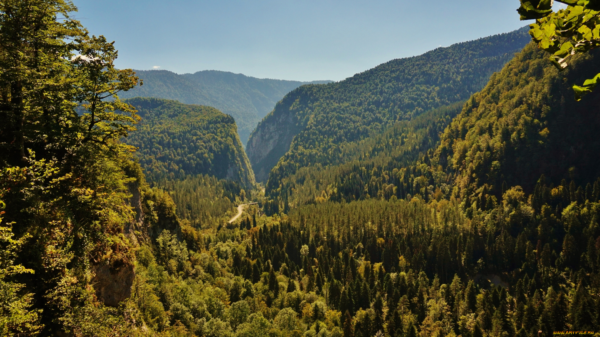 юпшарское, ущелье, абхазия, природа, горы, юпшарское, ущелье, абхазия, кавказ, дорога