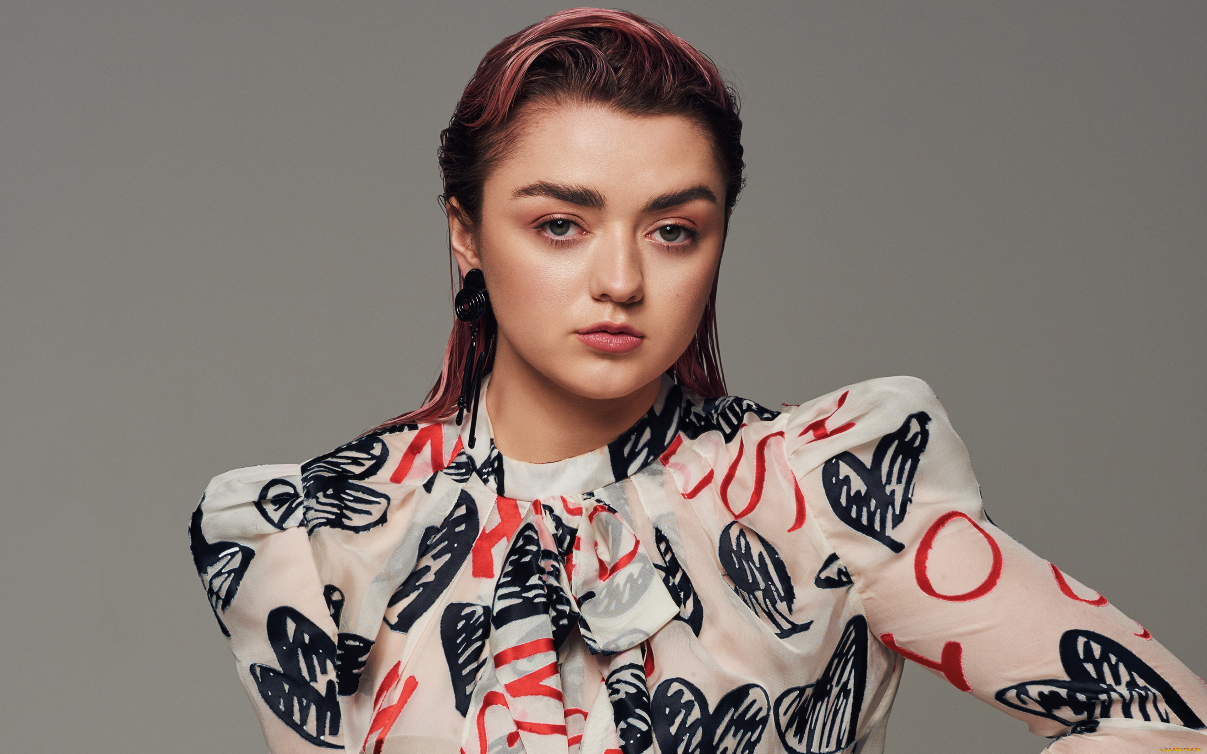 девушки, maisie, williams, актриса, блузка