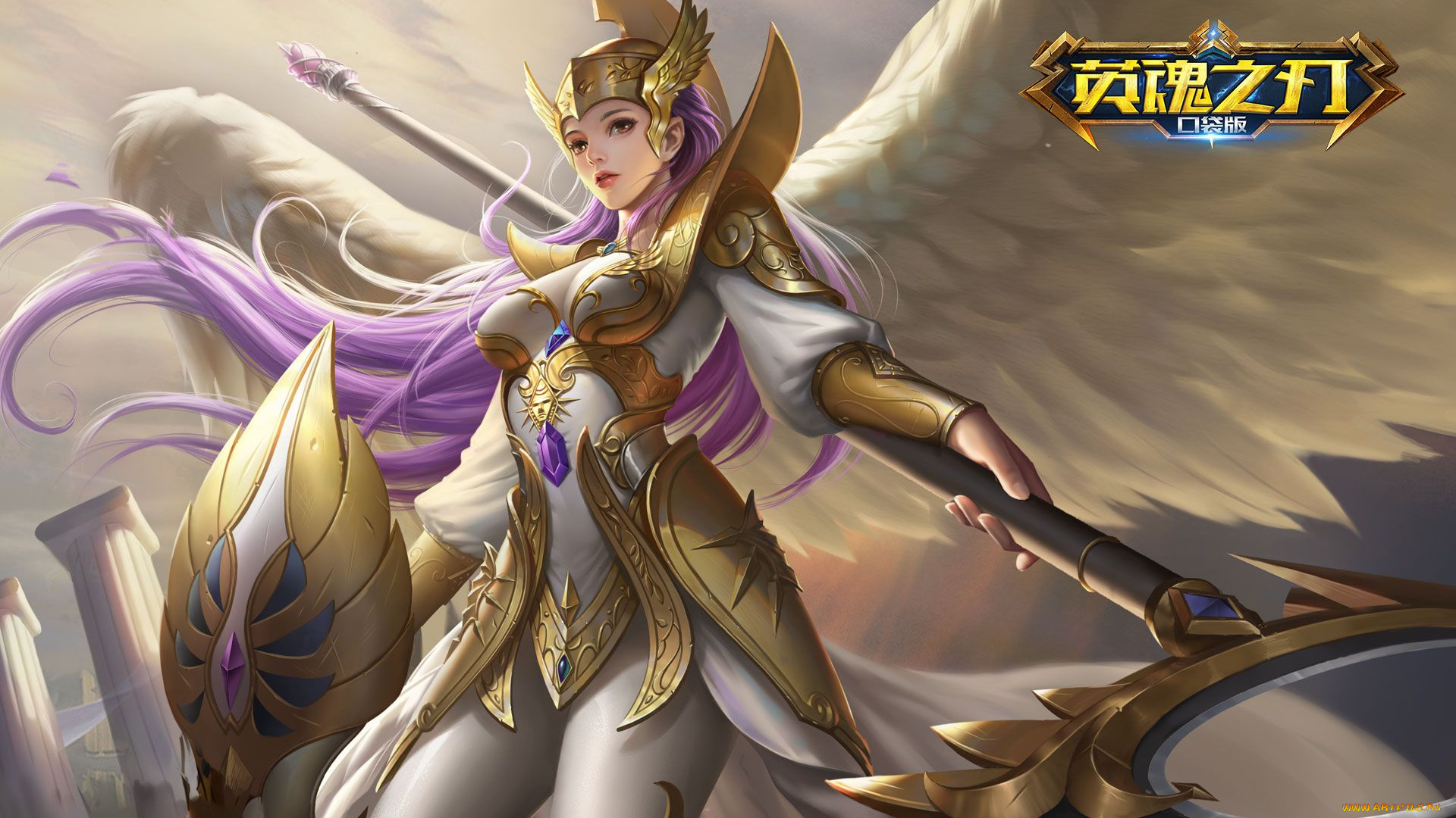 видео, игры, heroes, evolved, девушка, ангел, крылья, амуниция, оружие