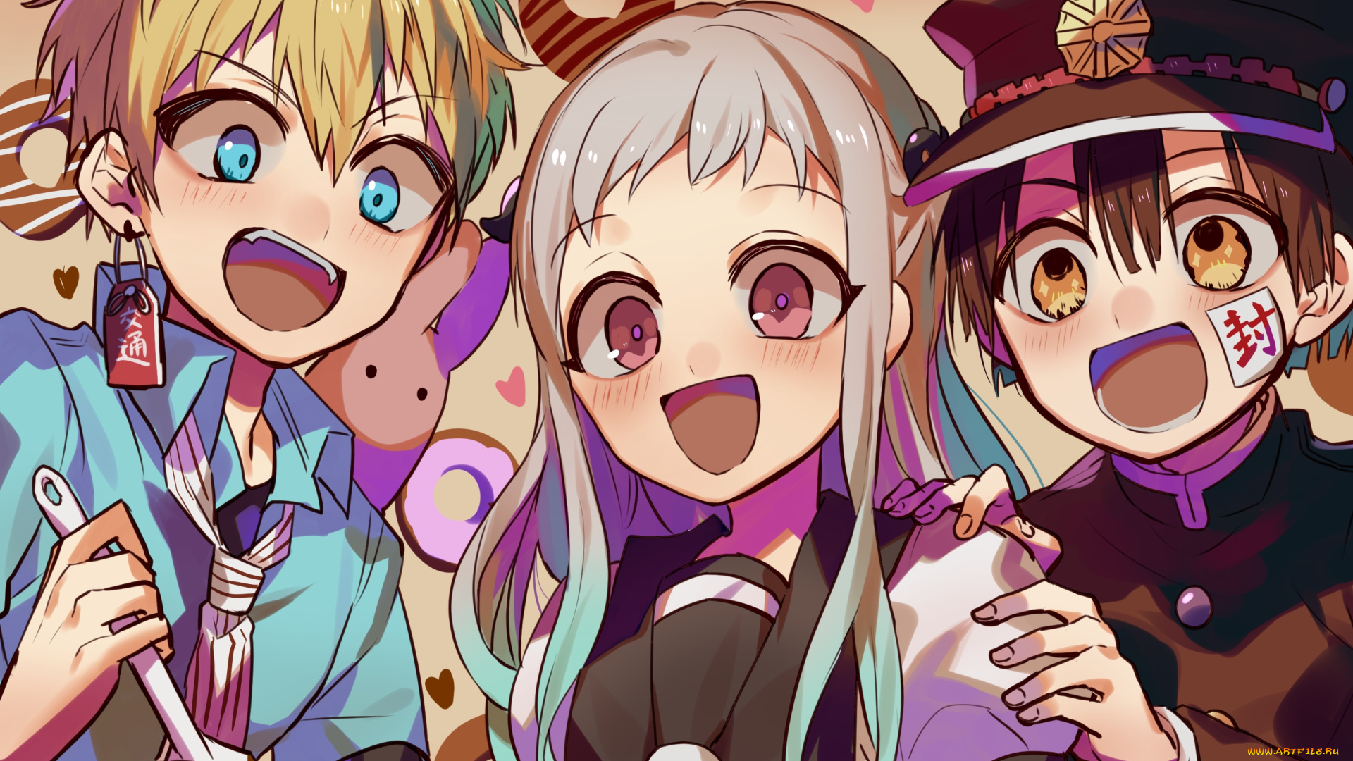 аниме, jibaku, shounen, hanako-kun, jibaku, shounen, hanako, kun