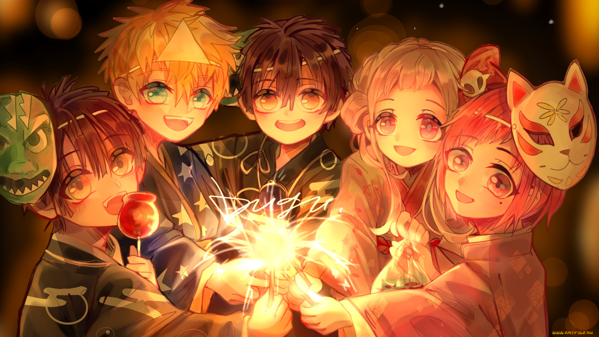 аниме, jibaku, shounen, hanako-kun, jibaku, shounen, hanako, kun