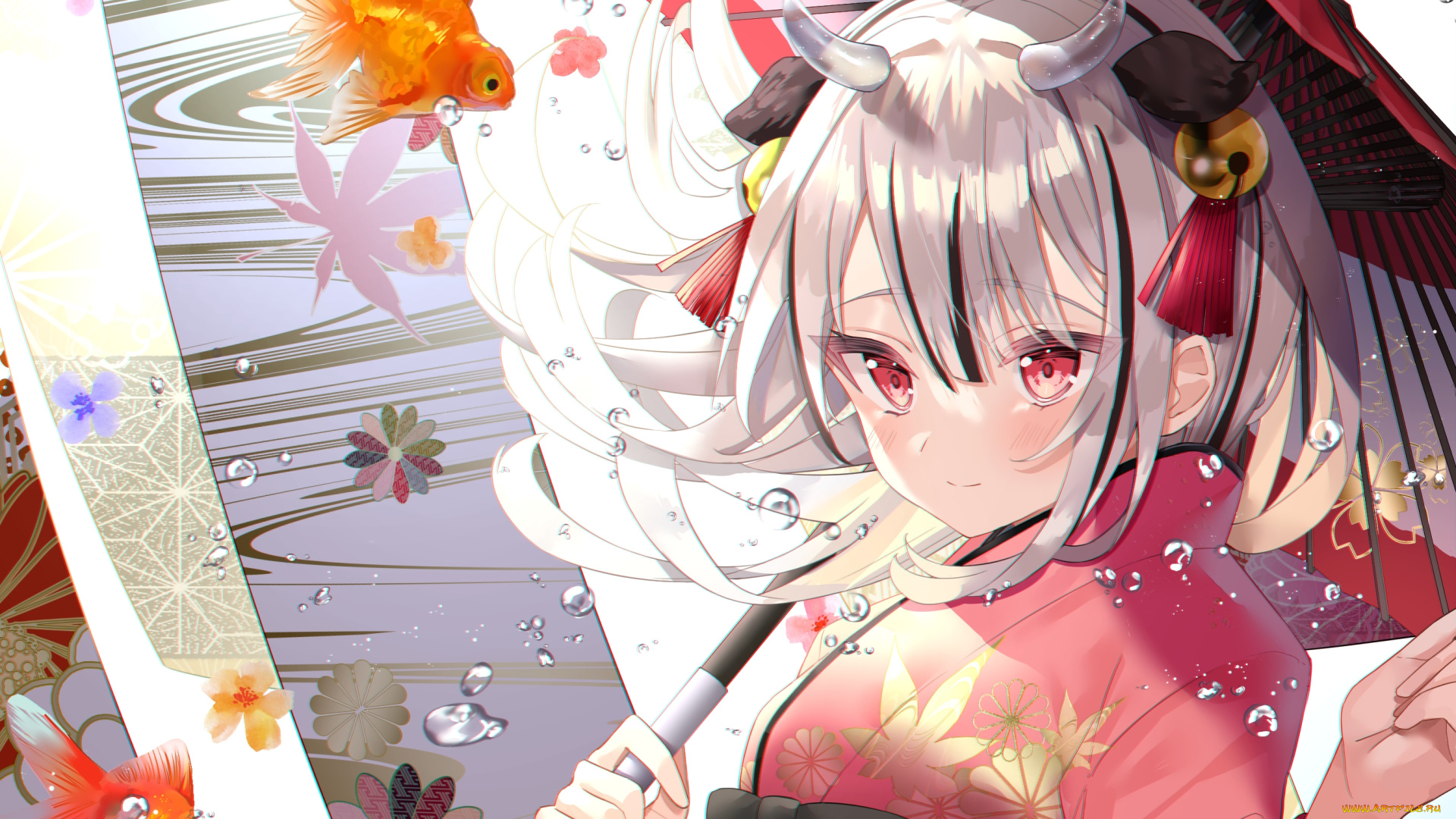 аниме, животные, , существа, девушка