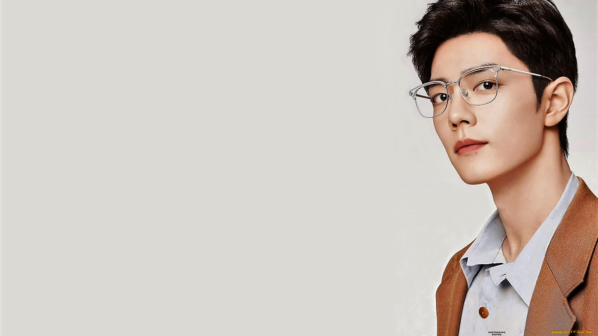 мужчины, xiao, zhan, актер, лицо, очки, пиджак