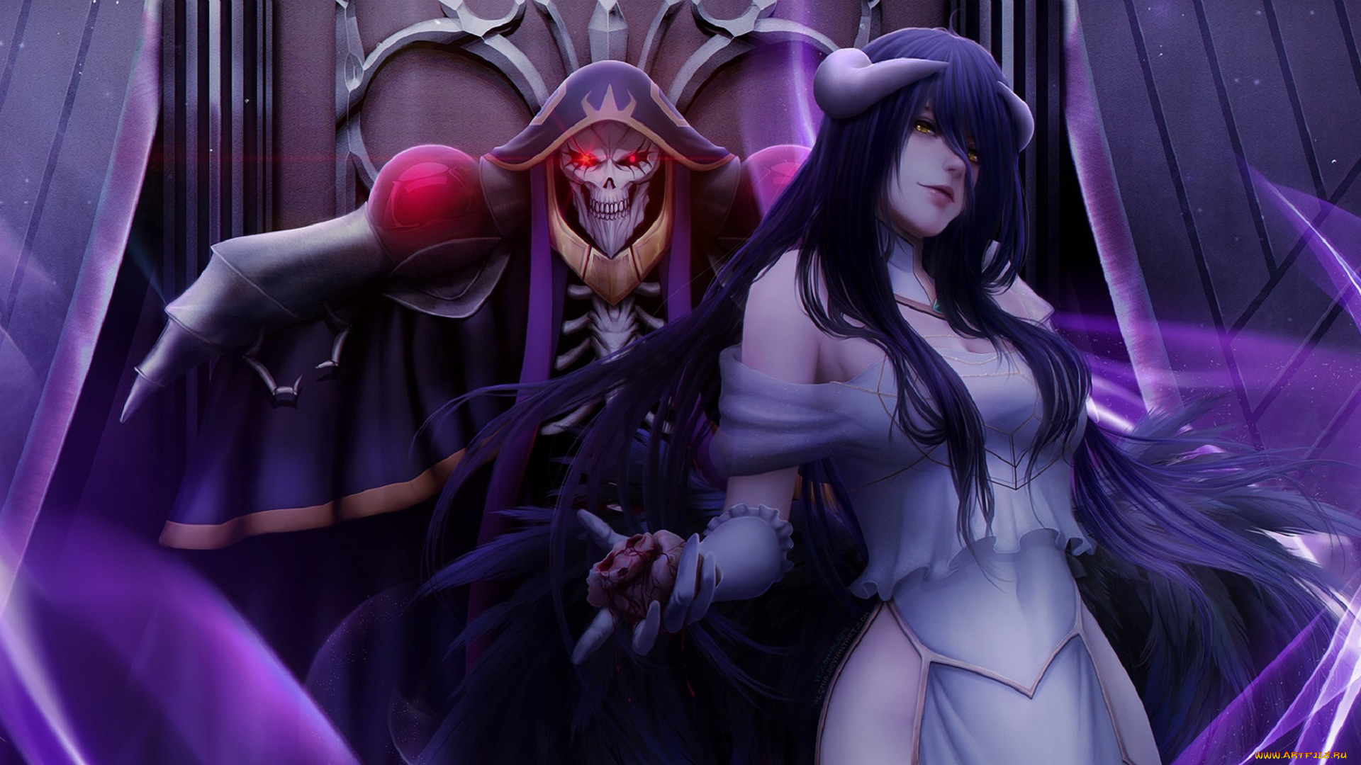 повелитель, аниме, overlord, eins, all, gone, albedo