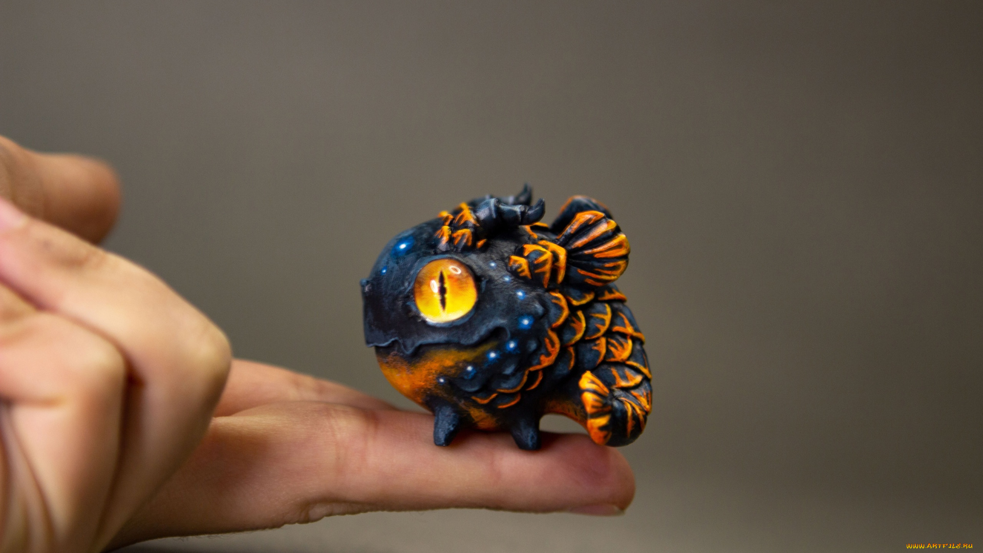 разное, игрушки, дракончик, палец