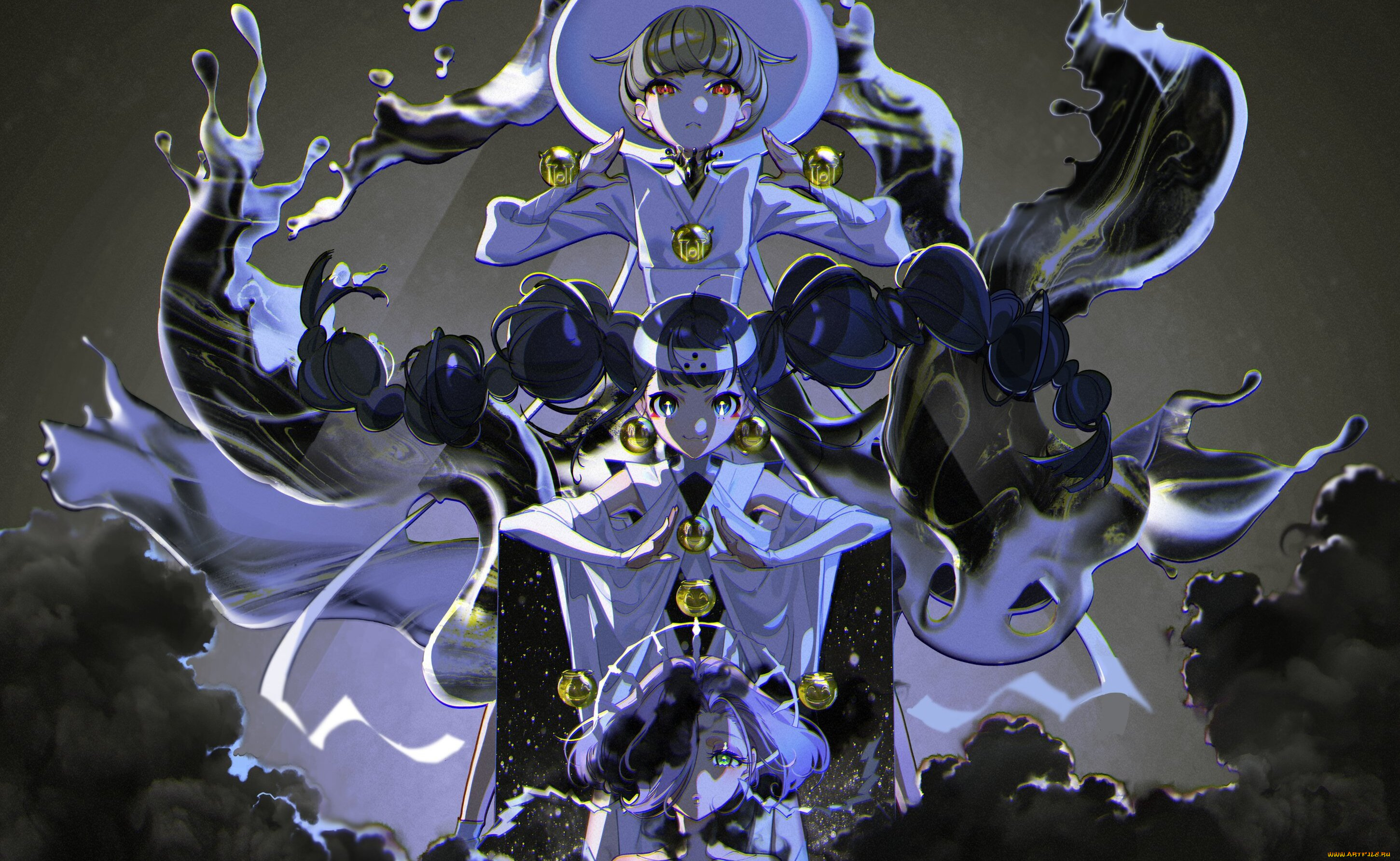 аниме, магия, , колдовство, , halloween, девушка